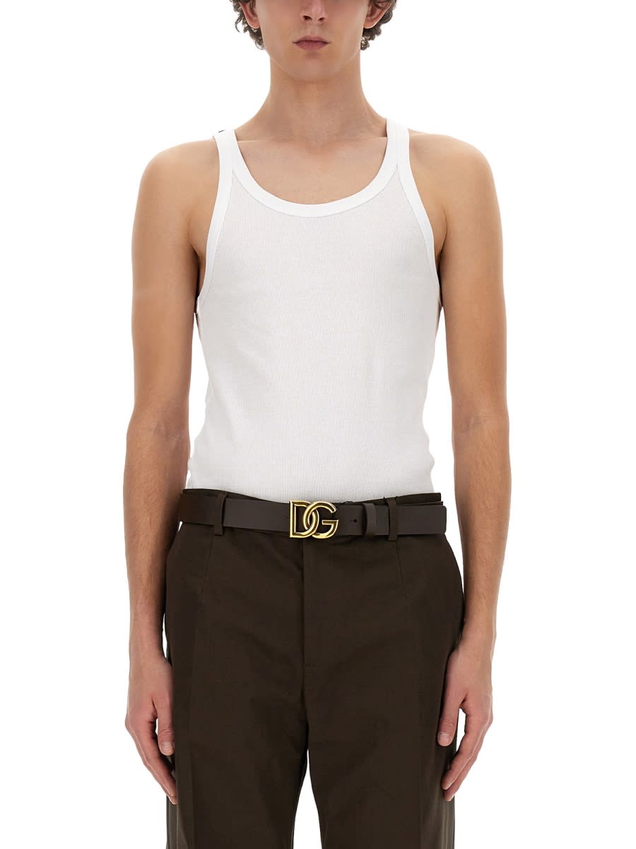 DOLCE & GABBANA COTTON TANK TOP 