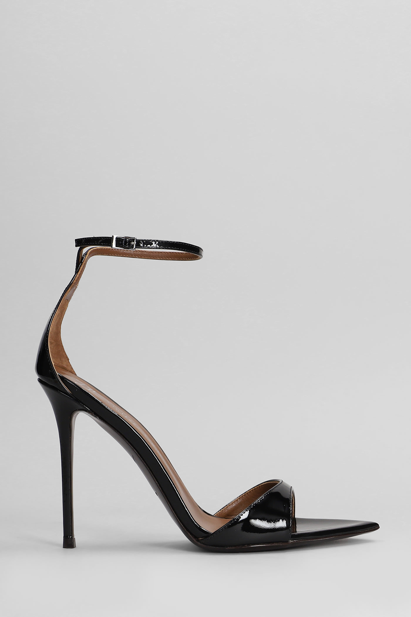 Giuseppe Zanotti Intriigo Strap 105 Sandals In Black Leather