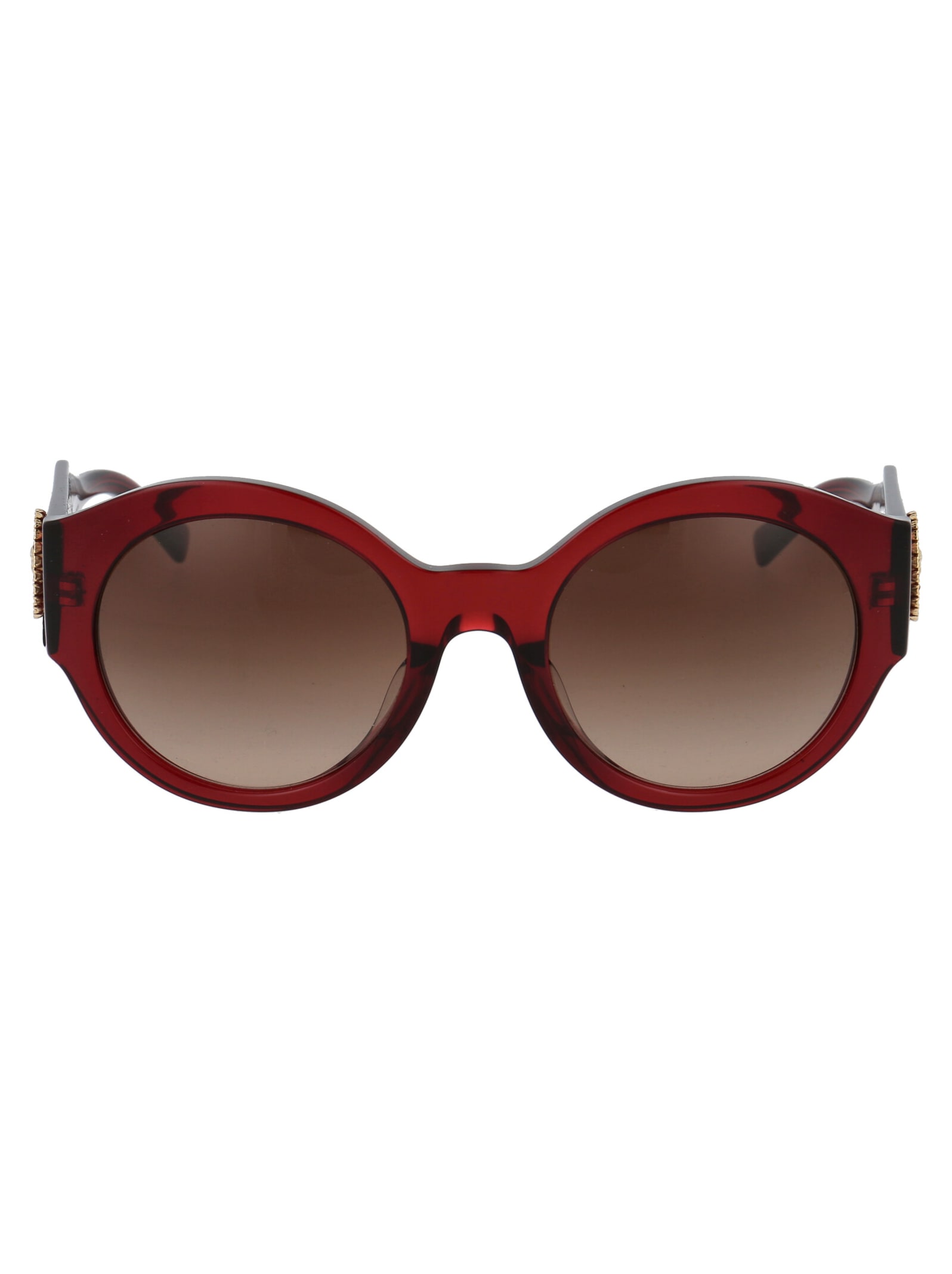 Versace 0ve4380bf Sunglasses In 388/13 Transparent Red