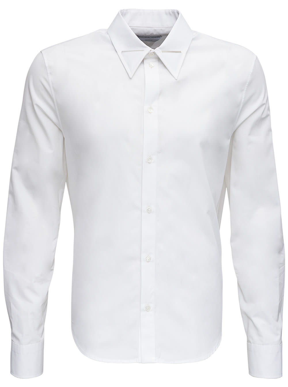 Bottega Veneta White Cotton Shirt With Metal Detal