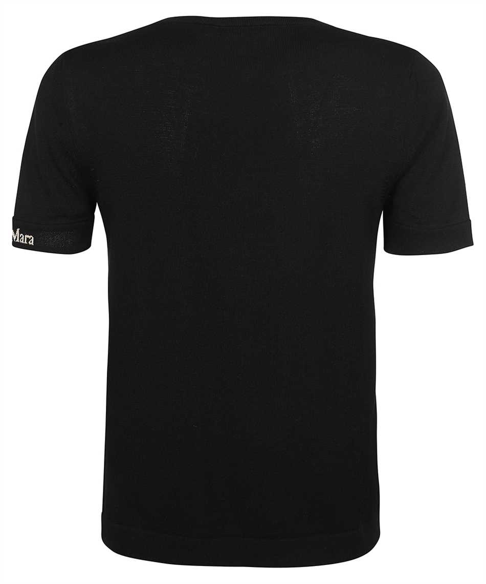 Max Mara Cotton Knit T-shirt In Black
