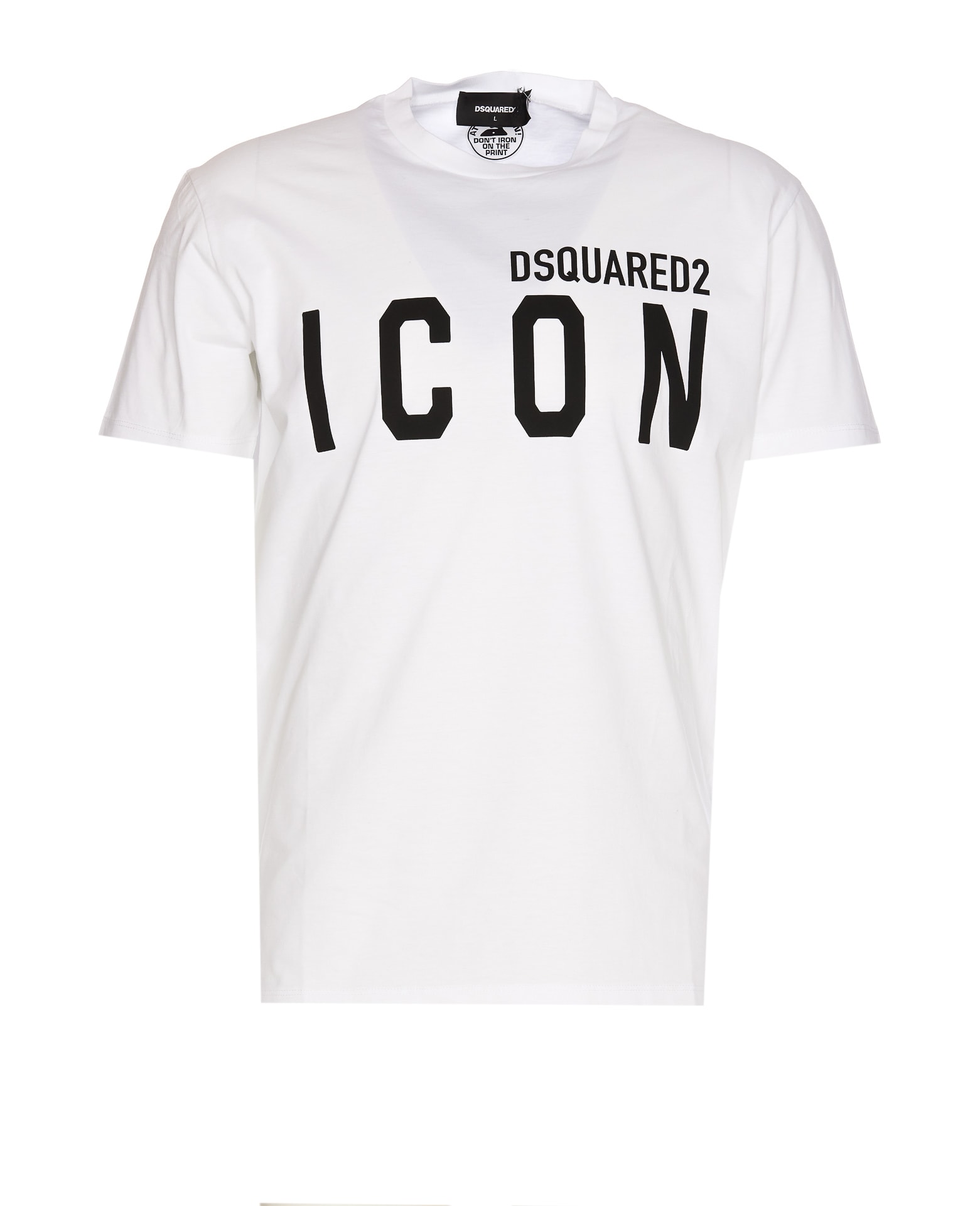 Shop Dsquared2 Be Icon T-shirt In Bianco/nero