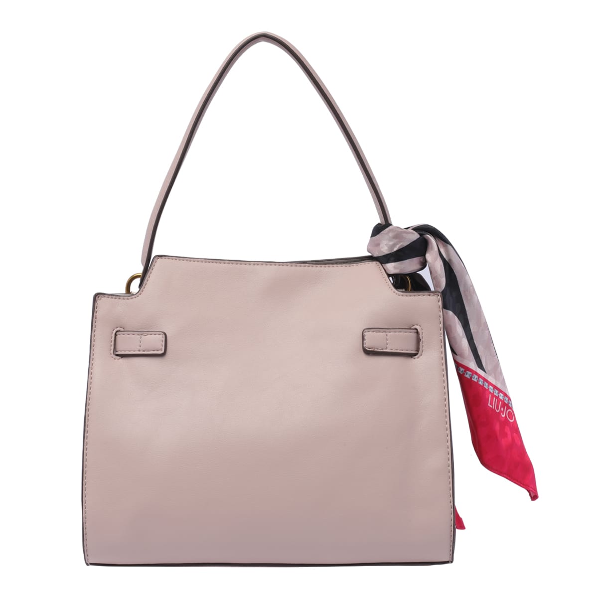 Shop Liu •jo Medium Logo Handbag In Rosa