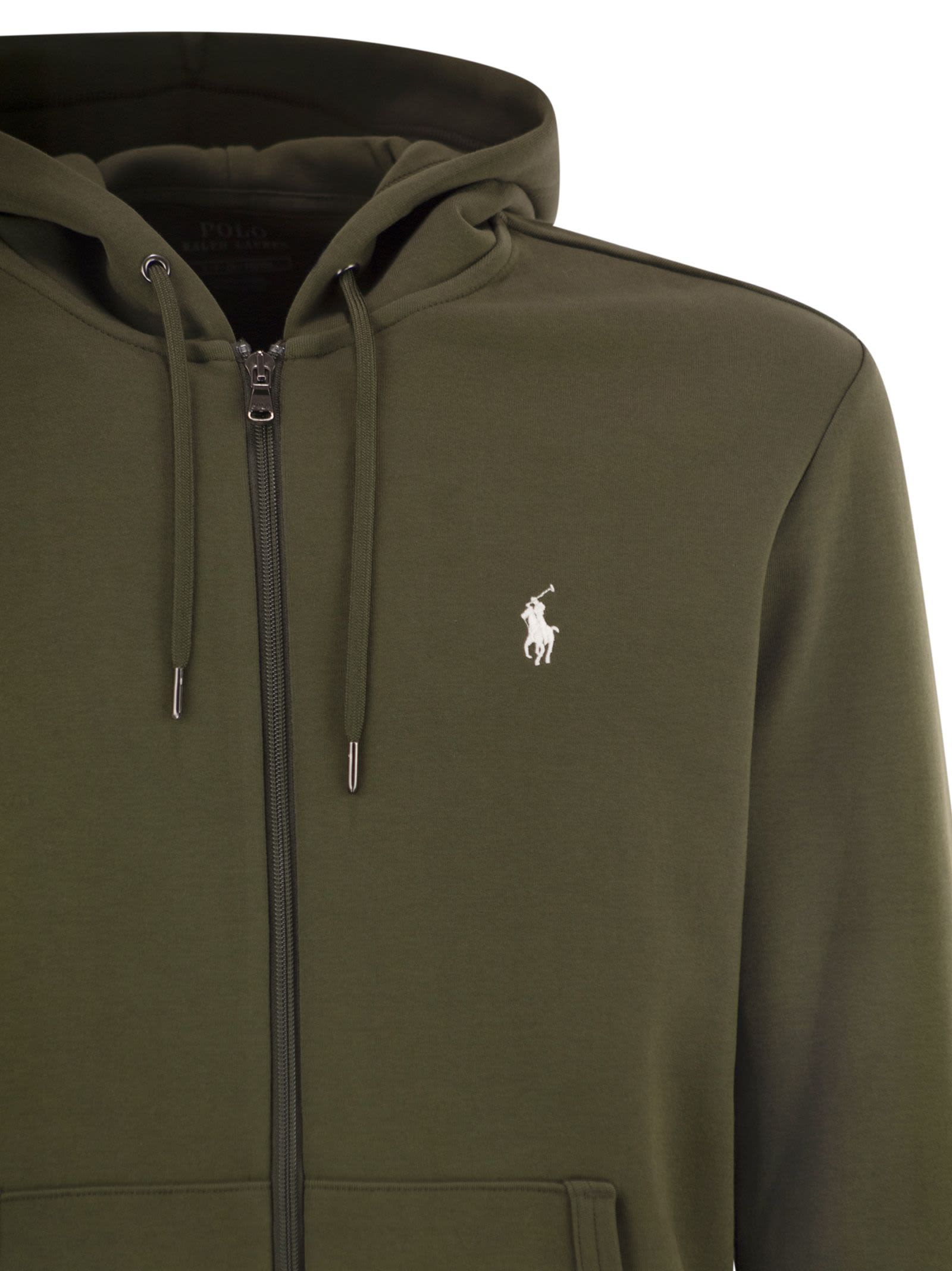 Ralph Lauren Hoodie With Zip In Green