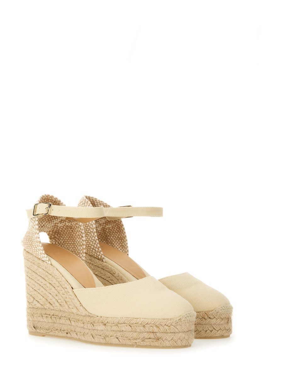 Castaã±er 60mm Carol Wedge In Ivory