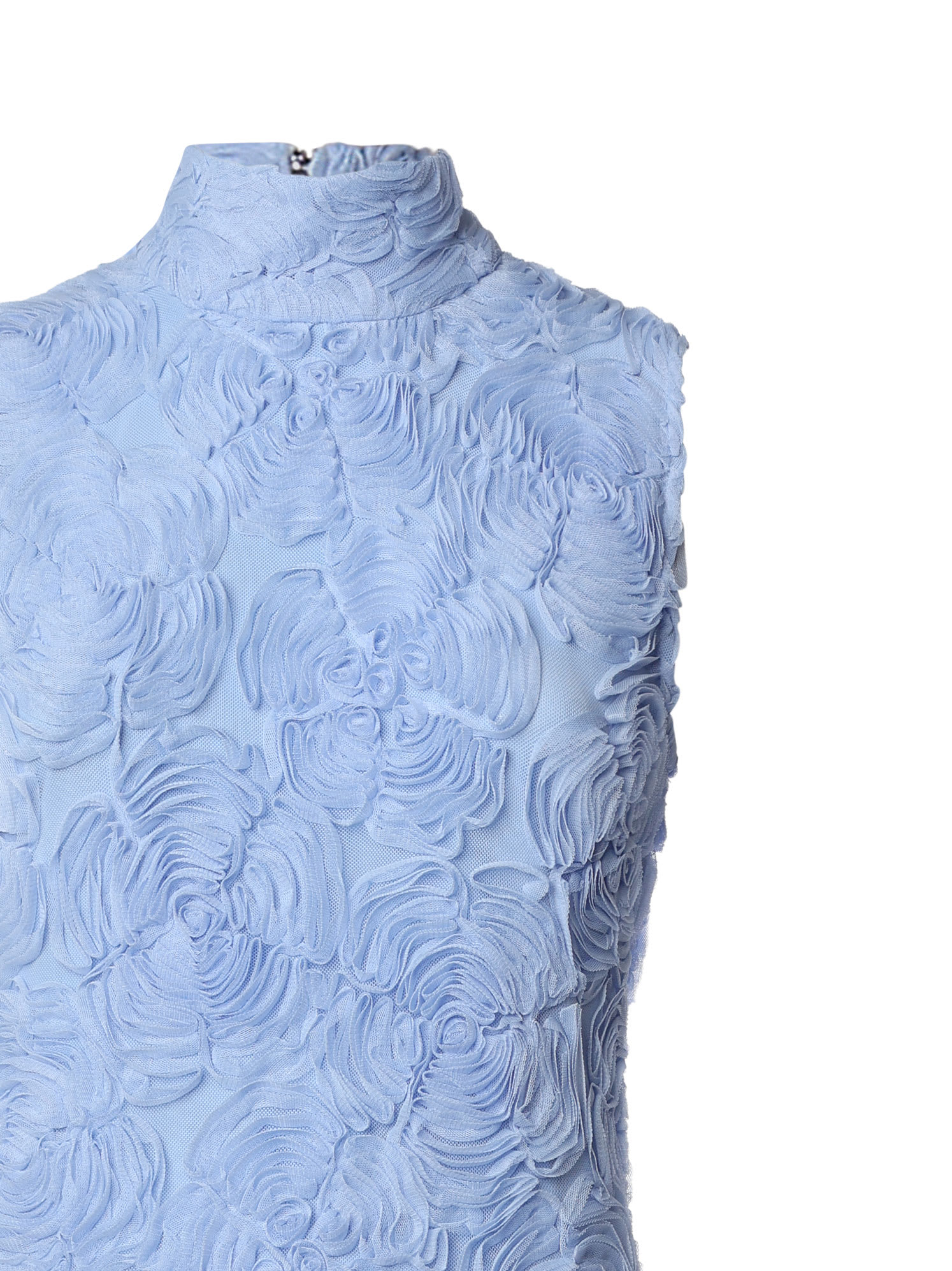 ROTATE BIRGER CHRISTENSEN FLOWER MESH MAXI DRESS 