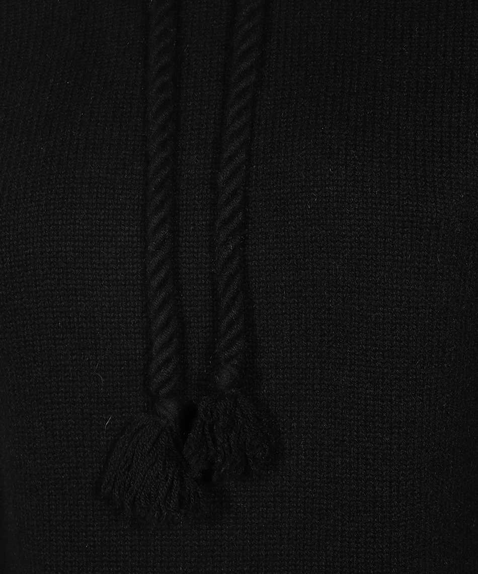 Shop Max Mara Rienza Knitted Hoodie In Black