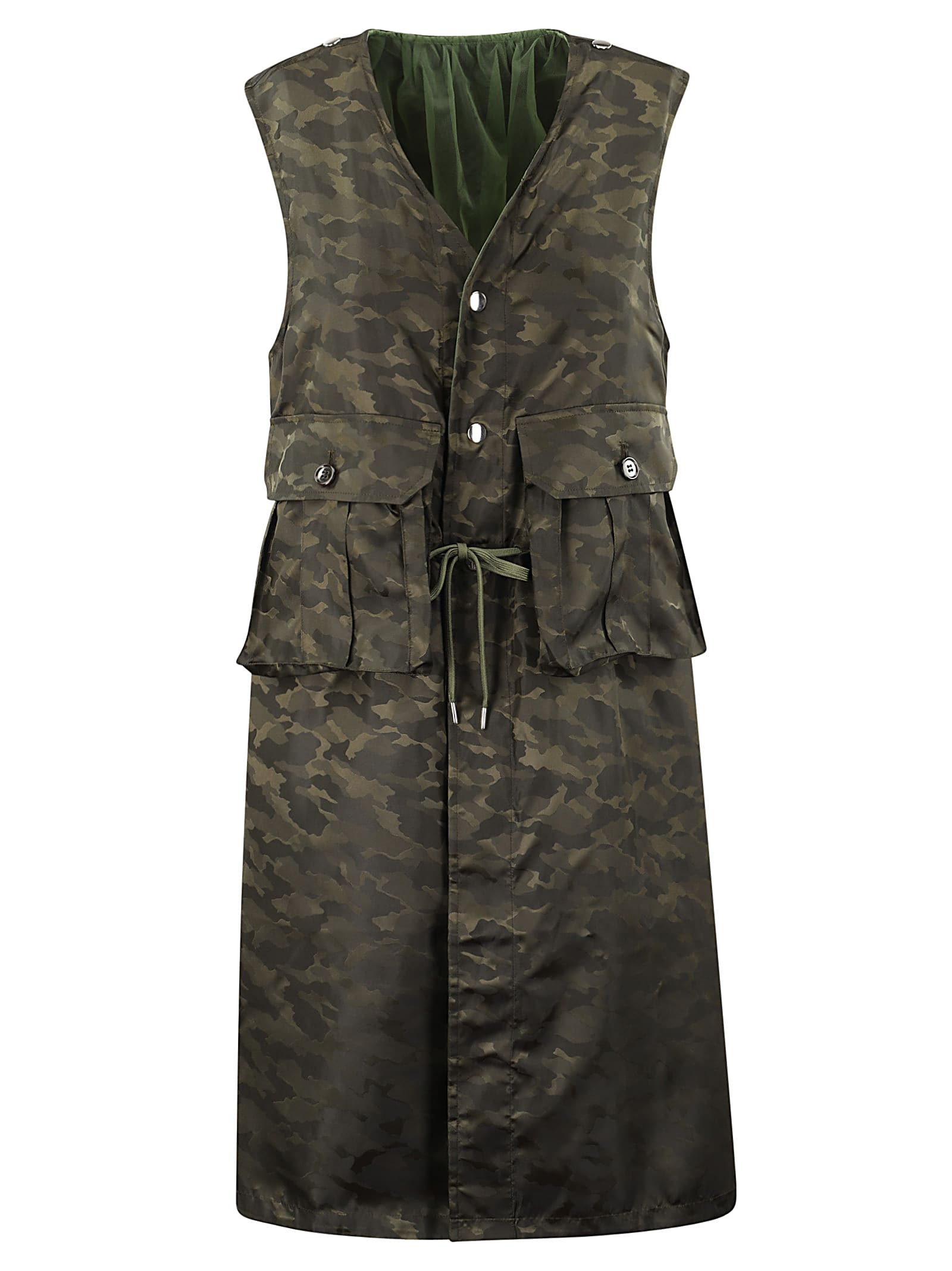 Shop Comme Des Garçons Ladies Vest In Khaki