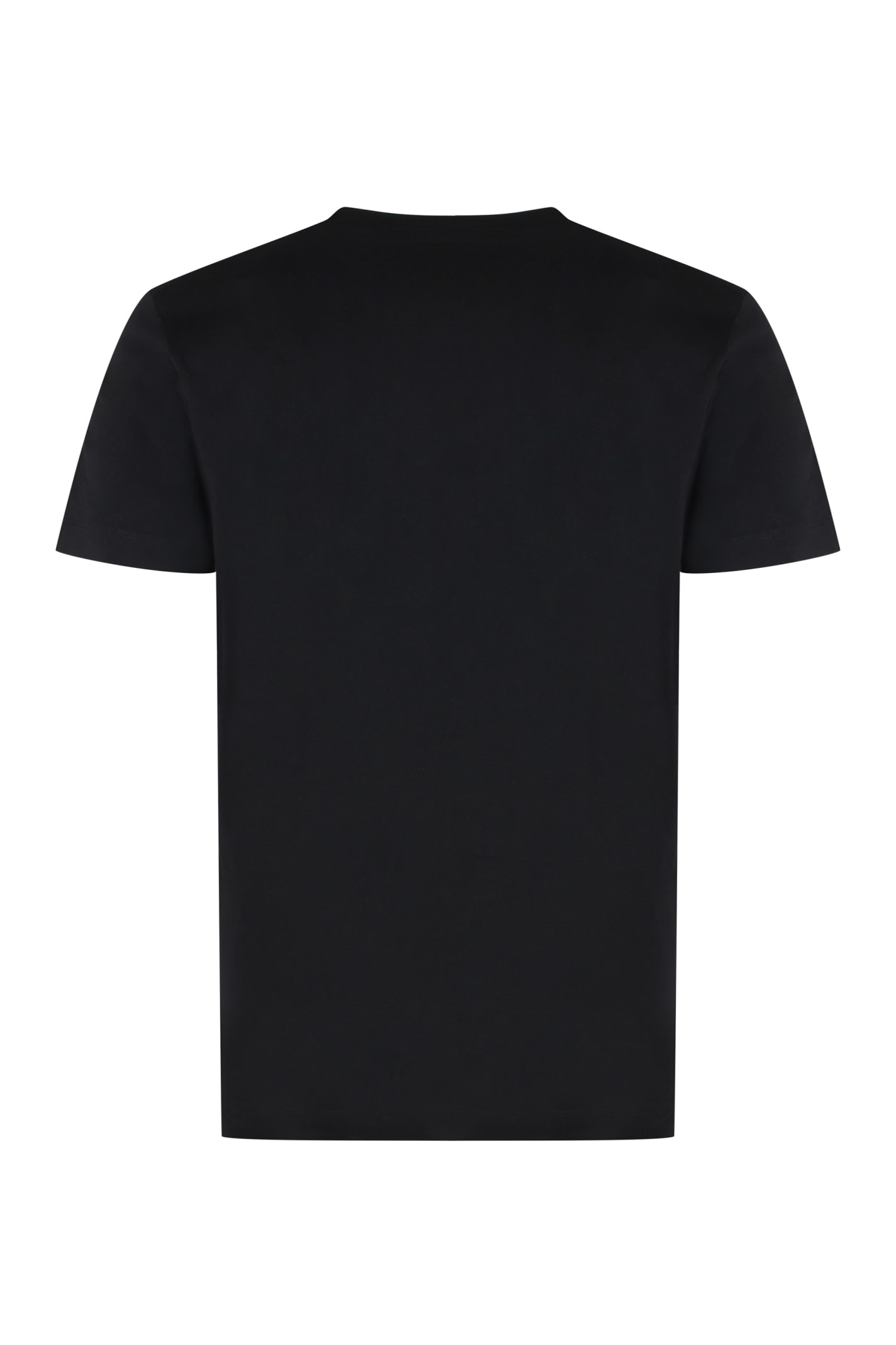 Shop Dsquared2 Cotton Crew-neck T-shirt In Black