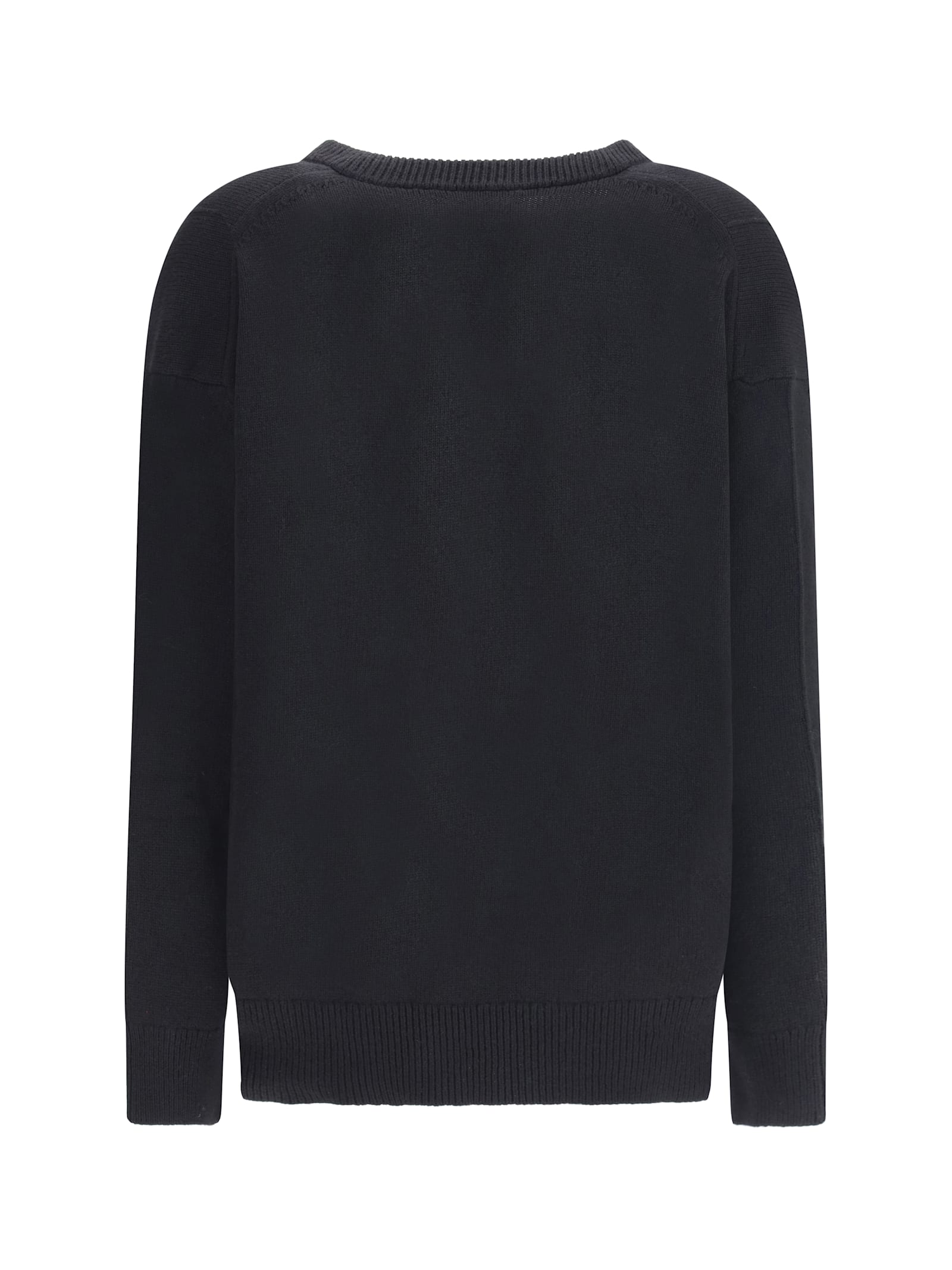 Jil Sander V Neck Sweater In Blue