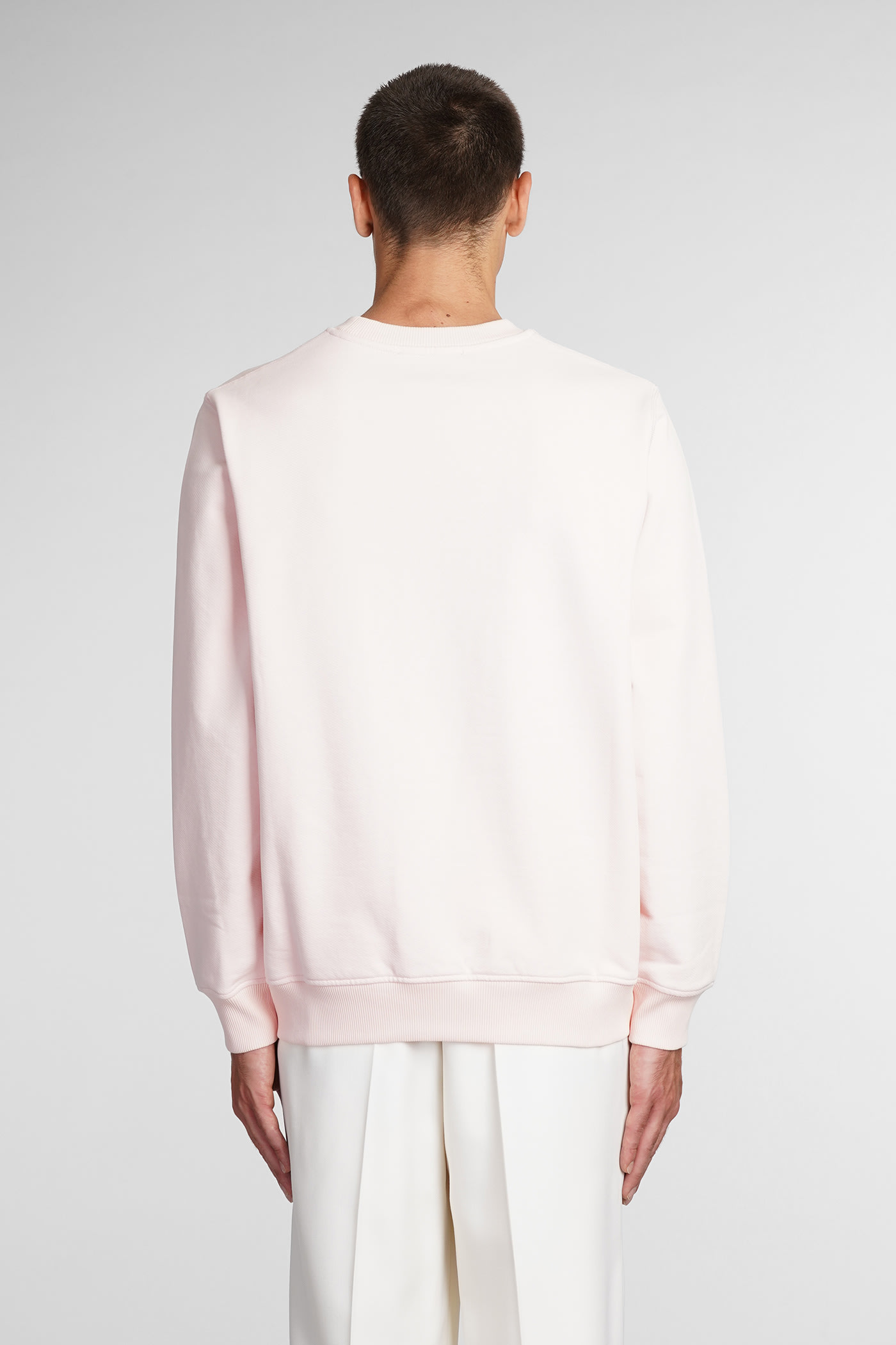 Shop Casablanca Sweatshirt In Rose-pink Cotton