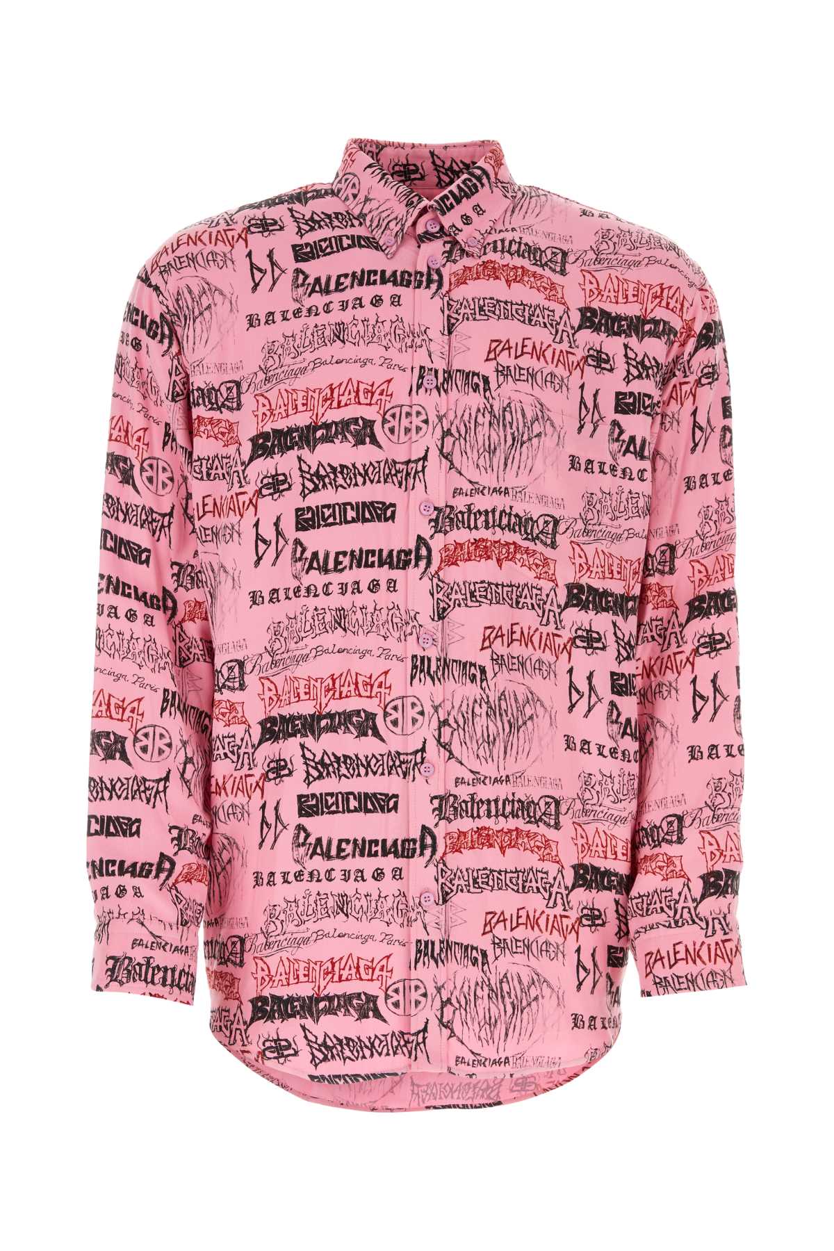 Balenciaga Printed Viscose Oversize Shirt
