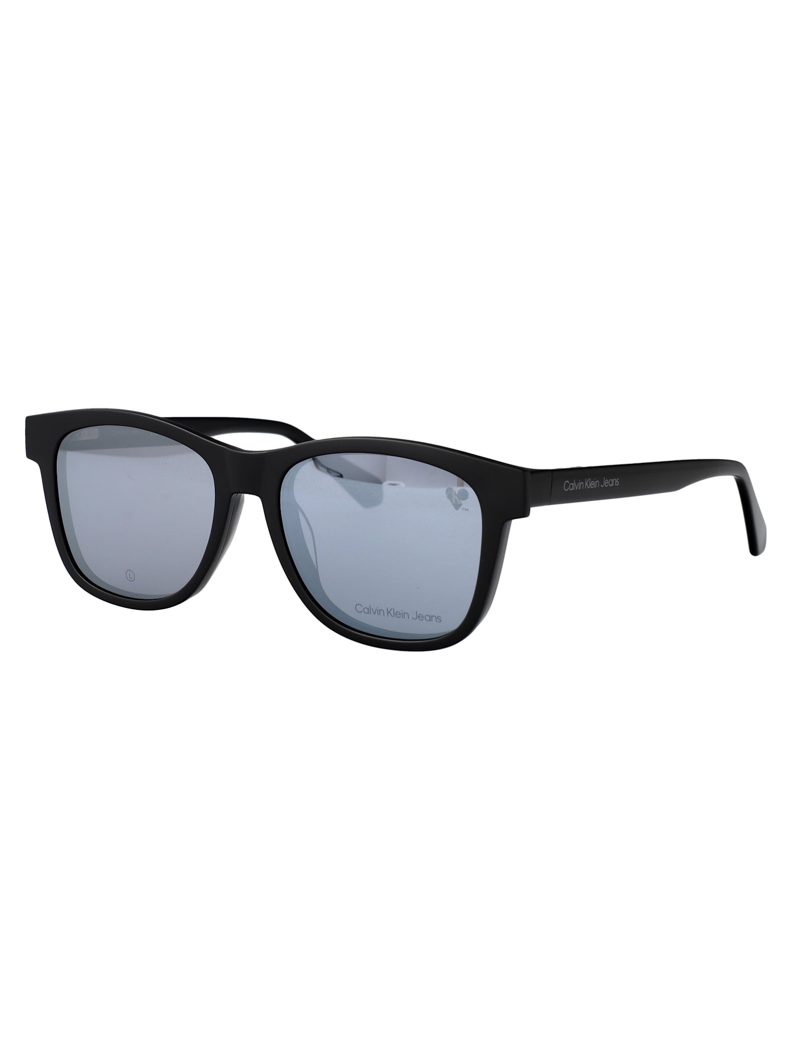 Calvin Klein Jeans Est.1978 Calvin Klein Jeans Matte Black Acetate Glasses In Black
