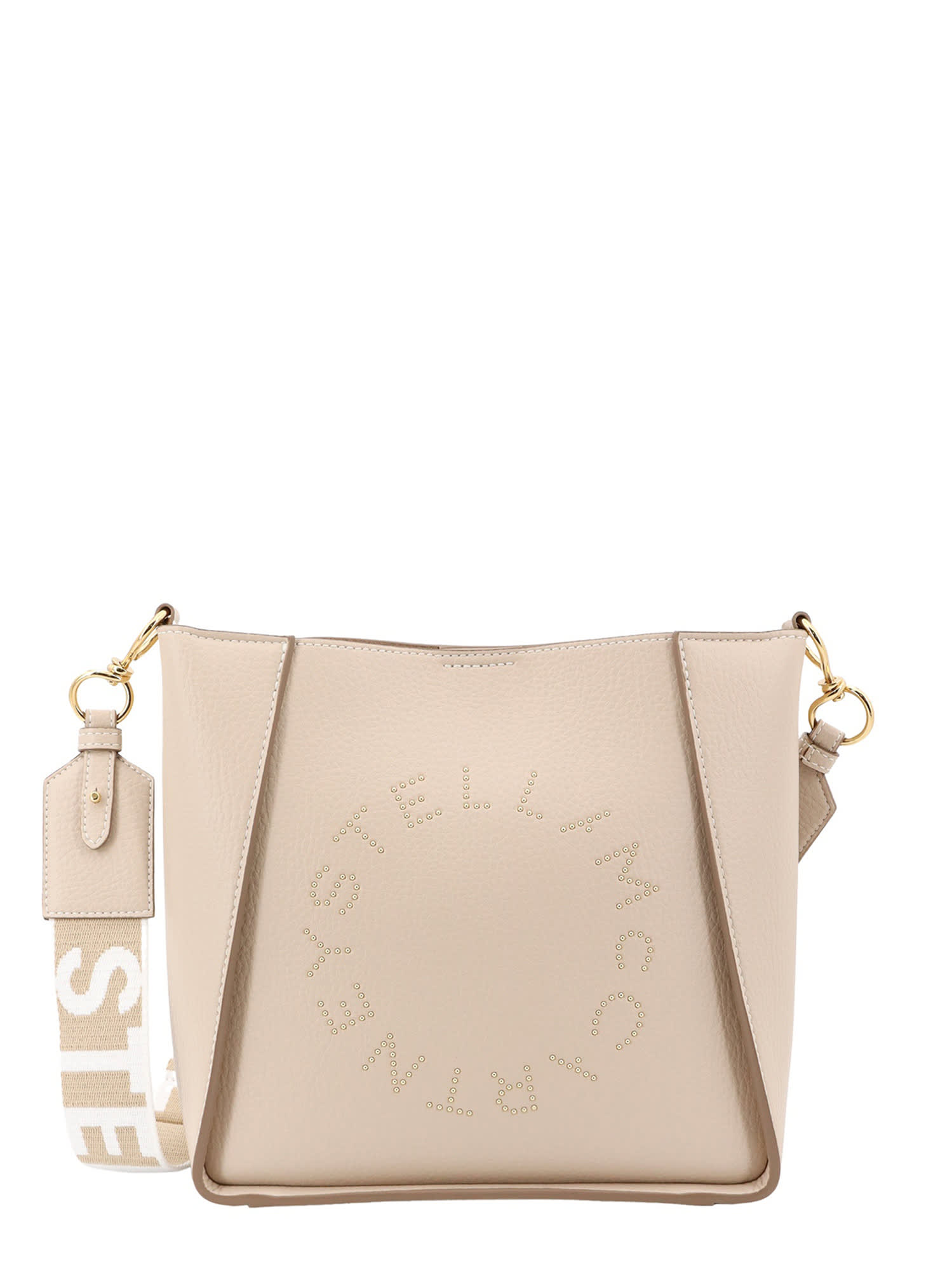 STELLA MCCARTNEY MINI EMBOSSED GRAINY CROSSBODY BAG