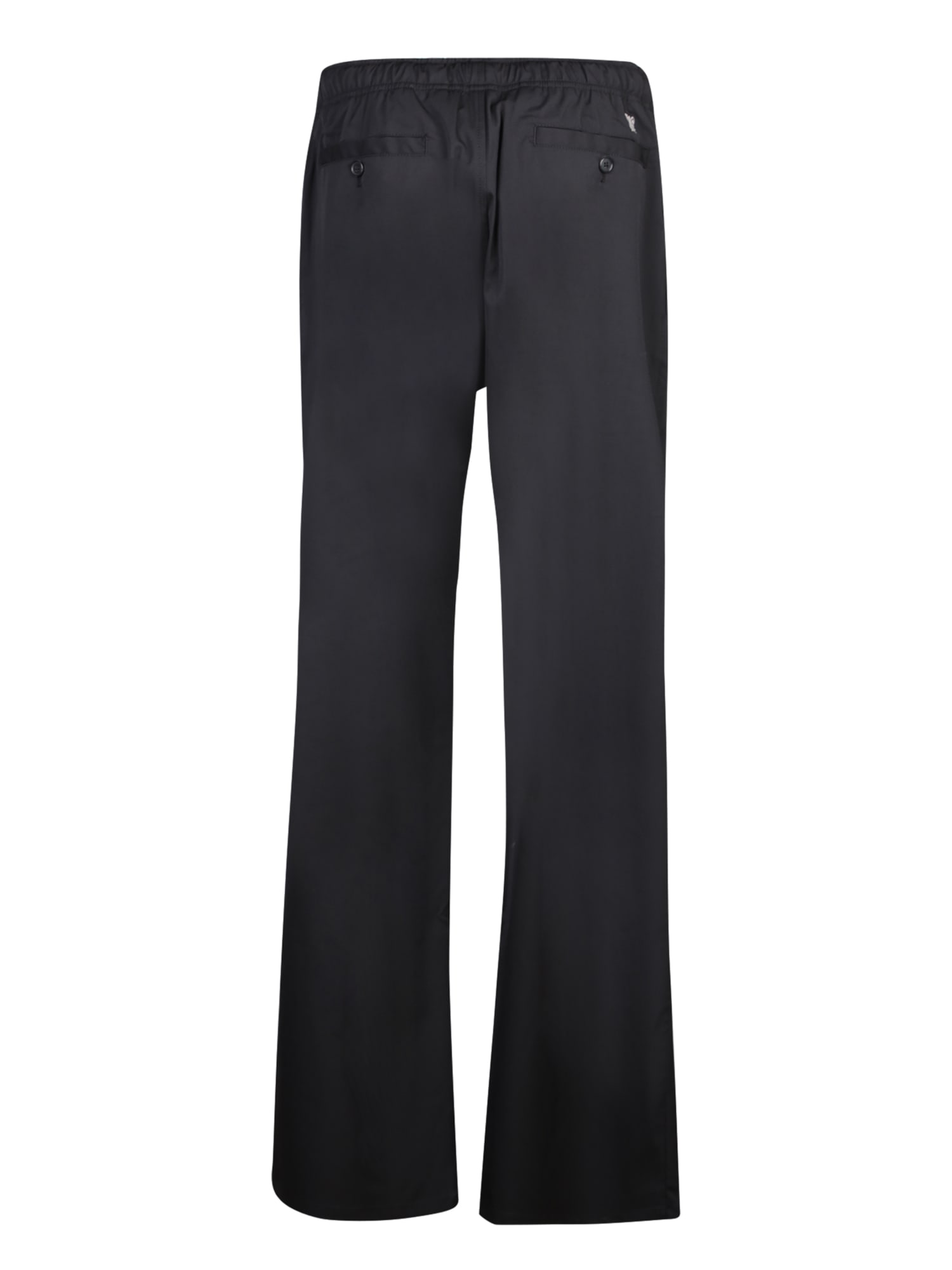 Shop Palm Angels Travel Trousers In Black