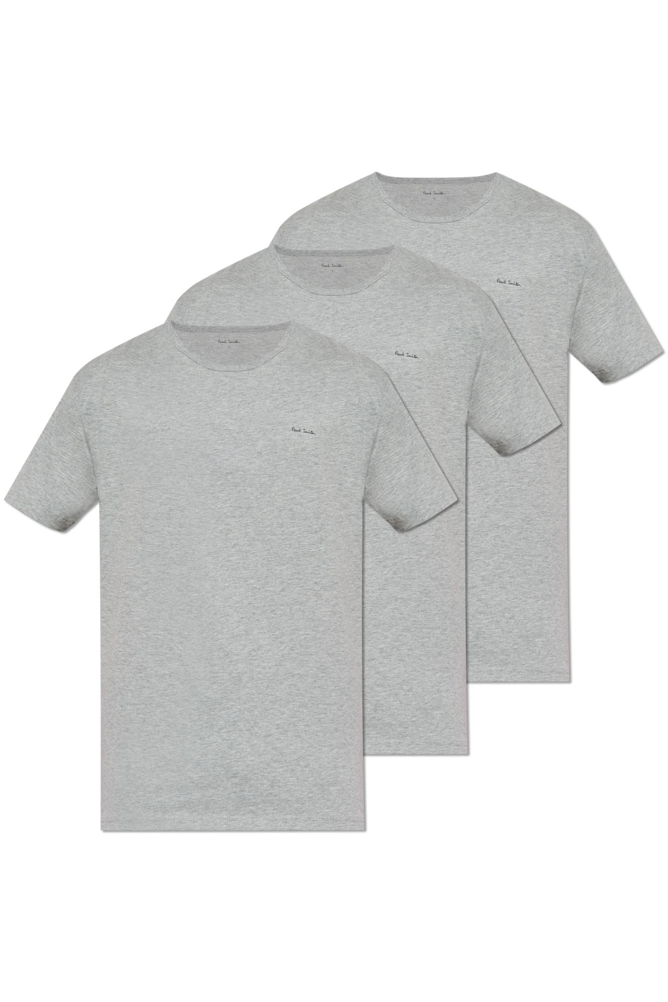 Paul Smith Three-pack Of T-shirts In Gray