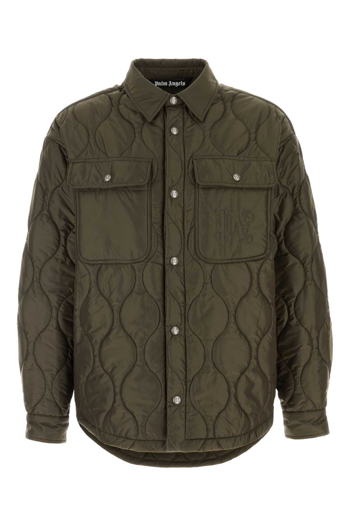 Army Green Polyester Padded Jacket