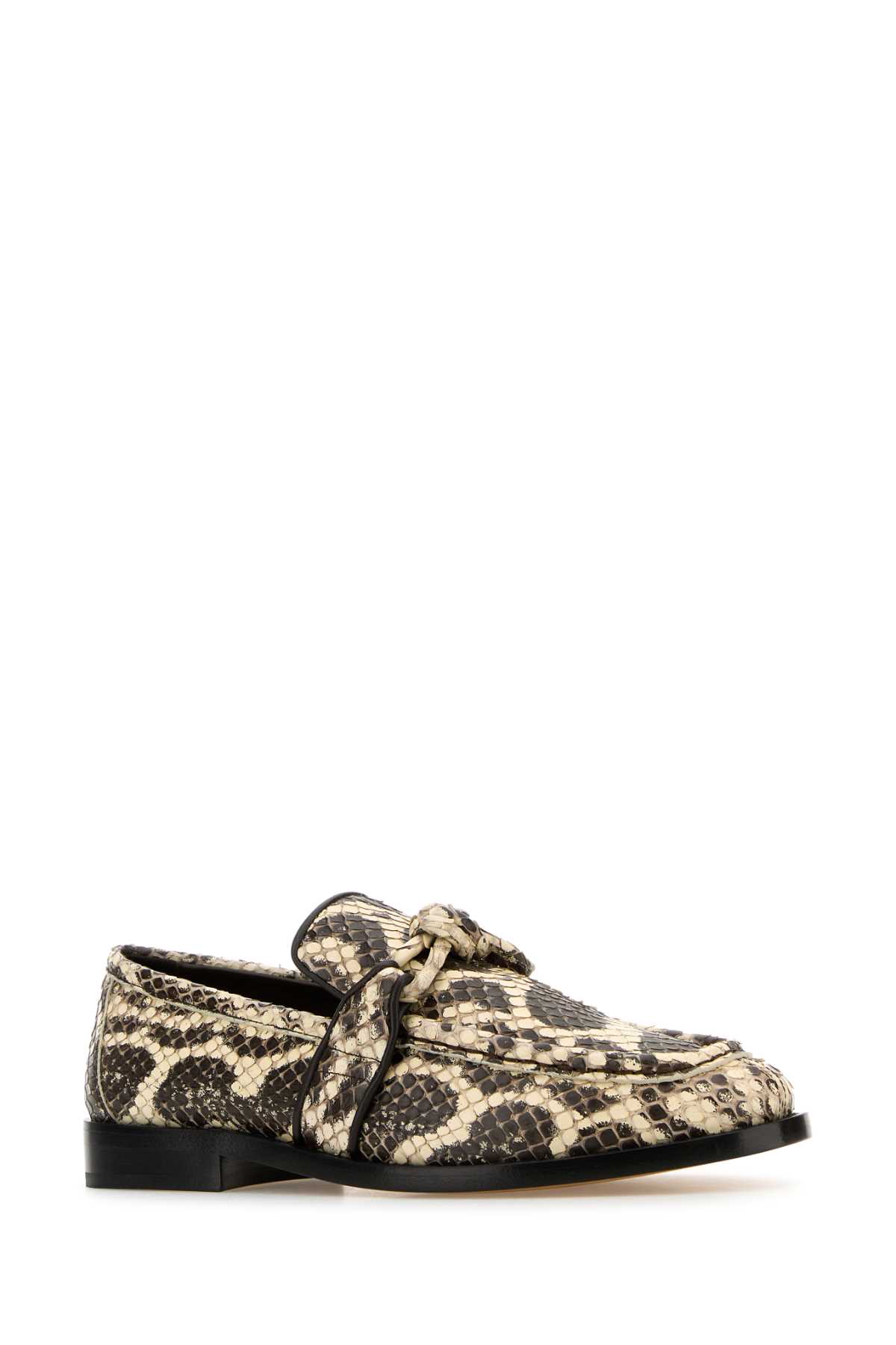 Bottega Veneta Mocassini Astaire In Pelle Multicolor Donna In Onyx