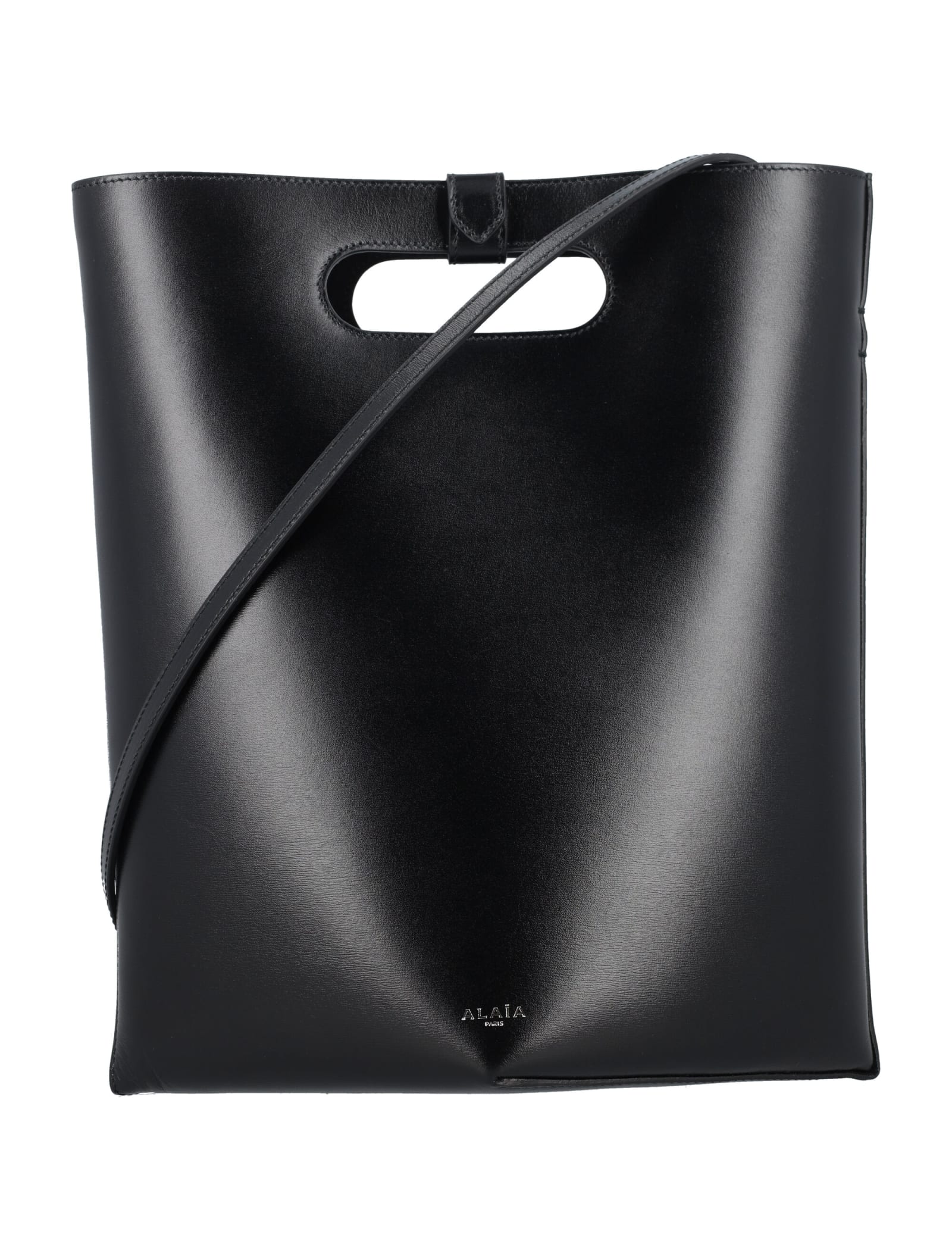 Shop Alaïa Folded Tote Bag In Black