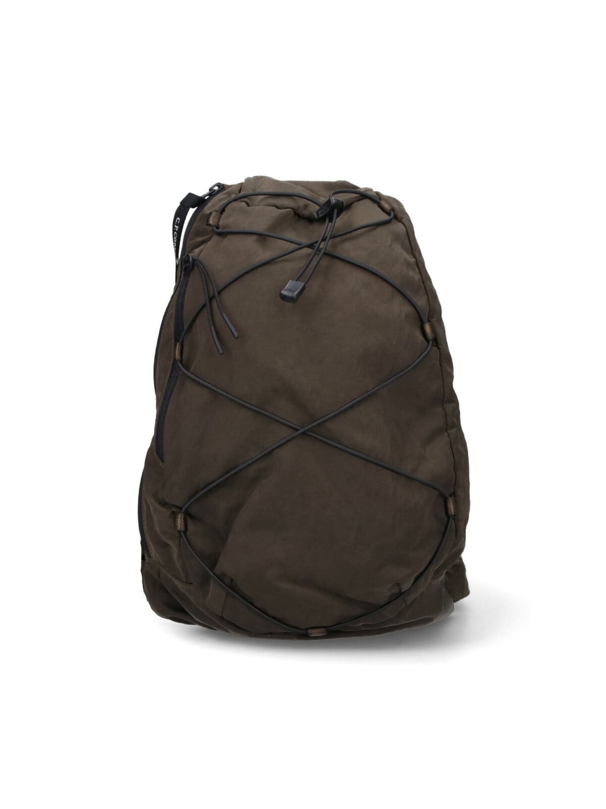 C.p. Company One-shoulder Logo Backpack In Green