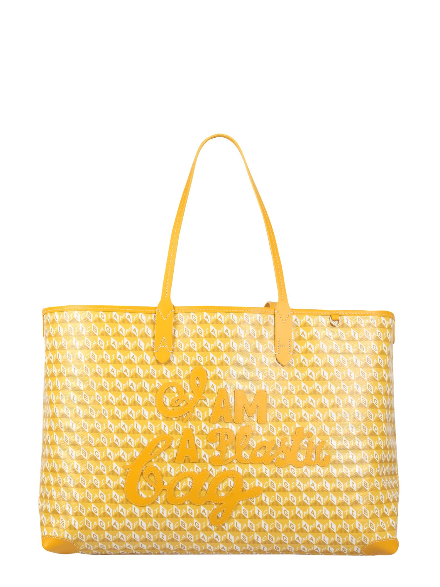 Anya Hindmarch Tote Bag With i Am A Plastic Bag Pattern