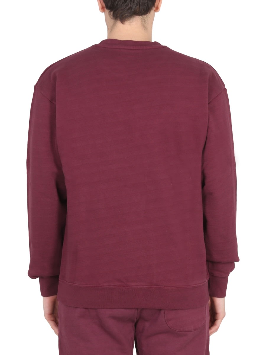 Shop Market Vintage Wash Sweatshirt In Bordeaux