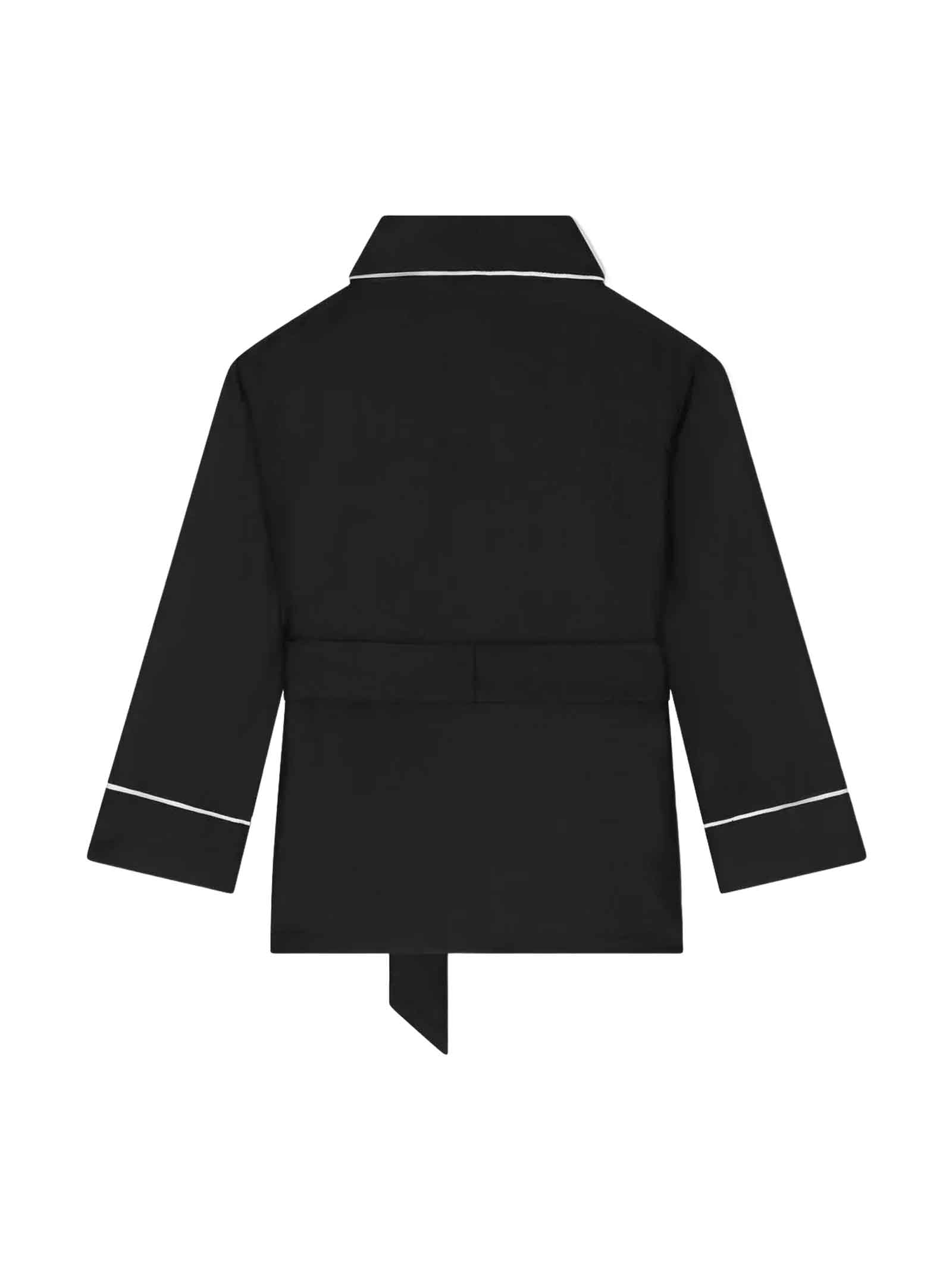 Shop Dolce & Gabbana Black Shirt Boy In Nero