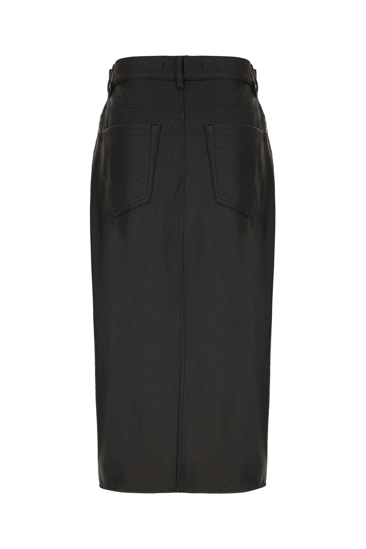 Weekend Max Mara Button Detailed Midi Skirt In Nero
