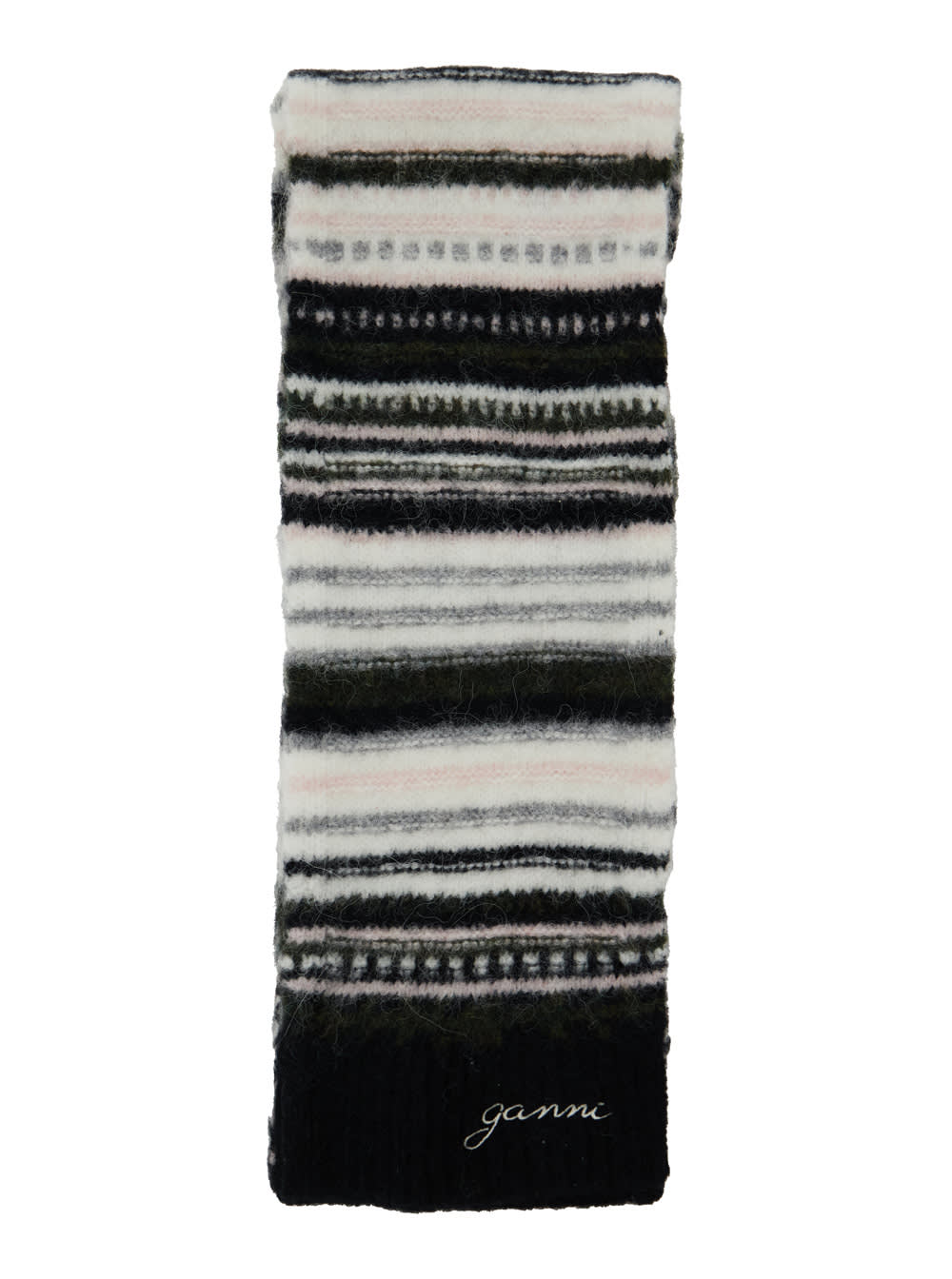 Striped Wool Scarf