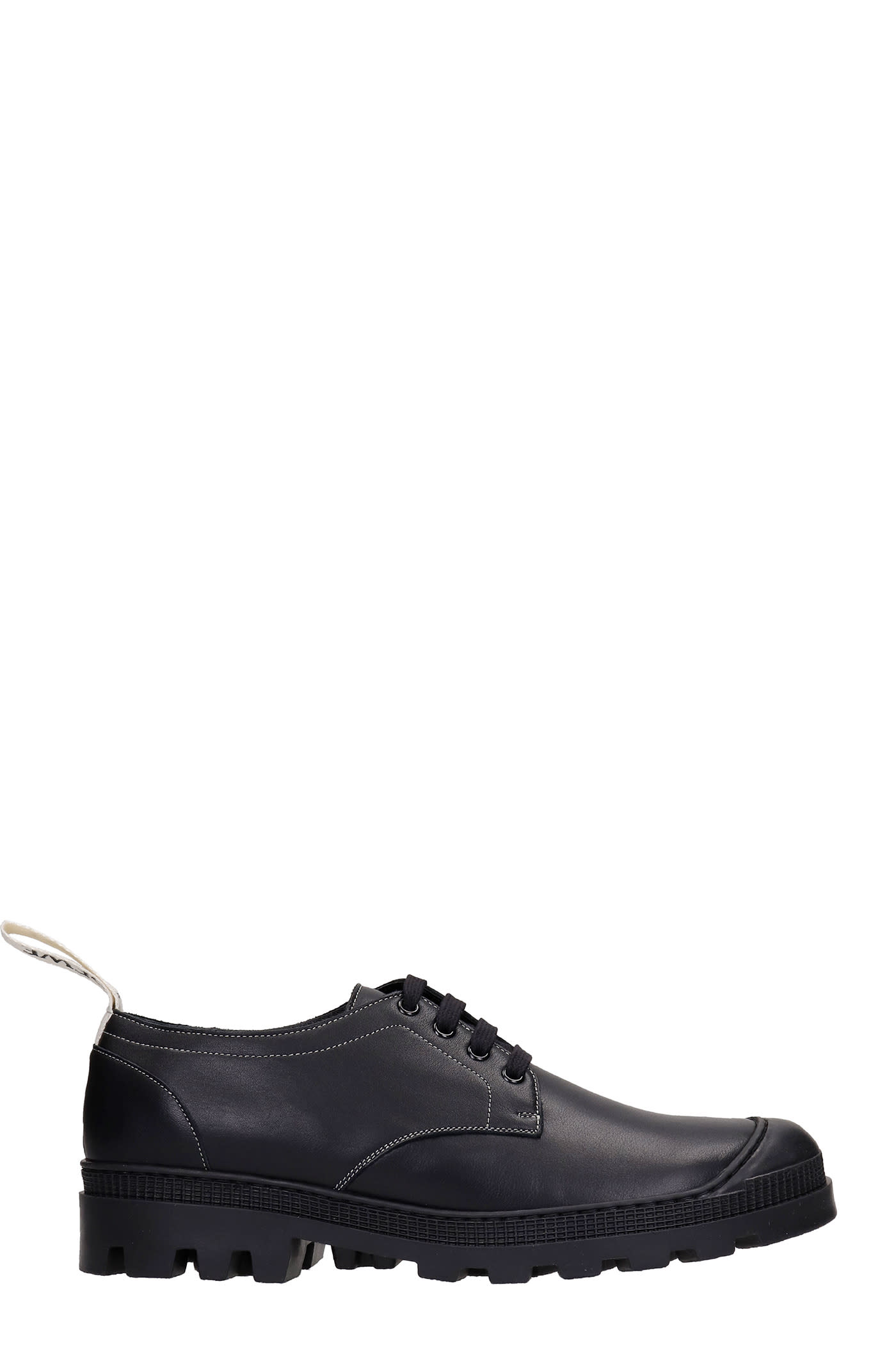Loewe Lace Up Shoes In Black Leather