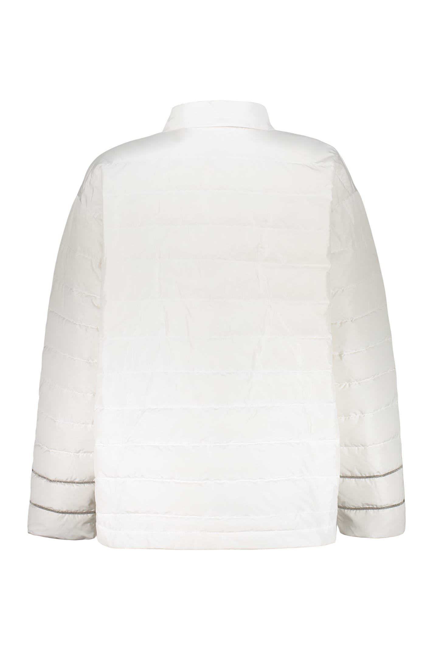 Fabiana Filippi Snap Button Fastening Down Jacket In White