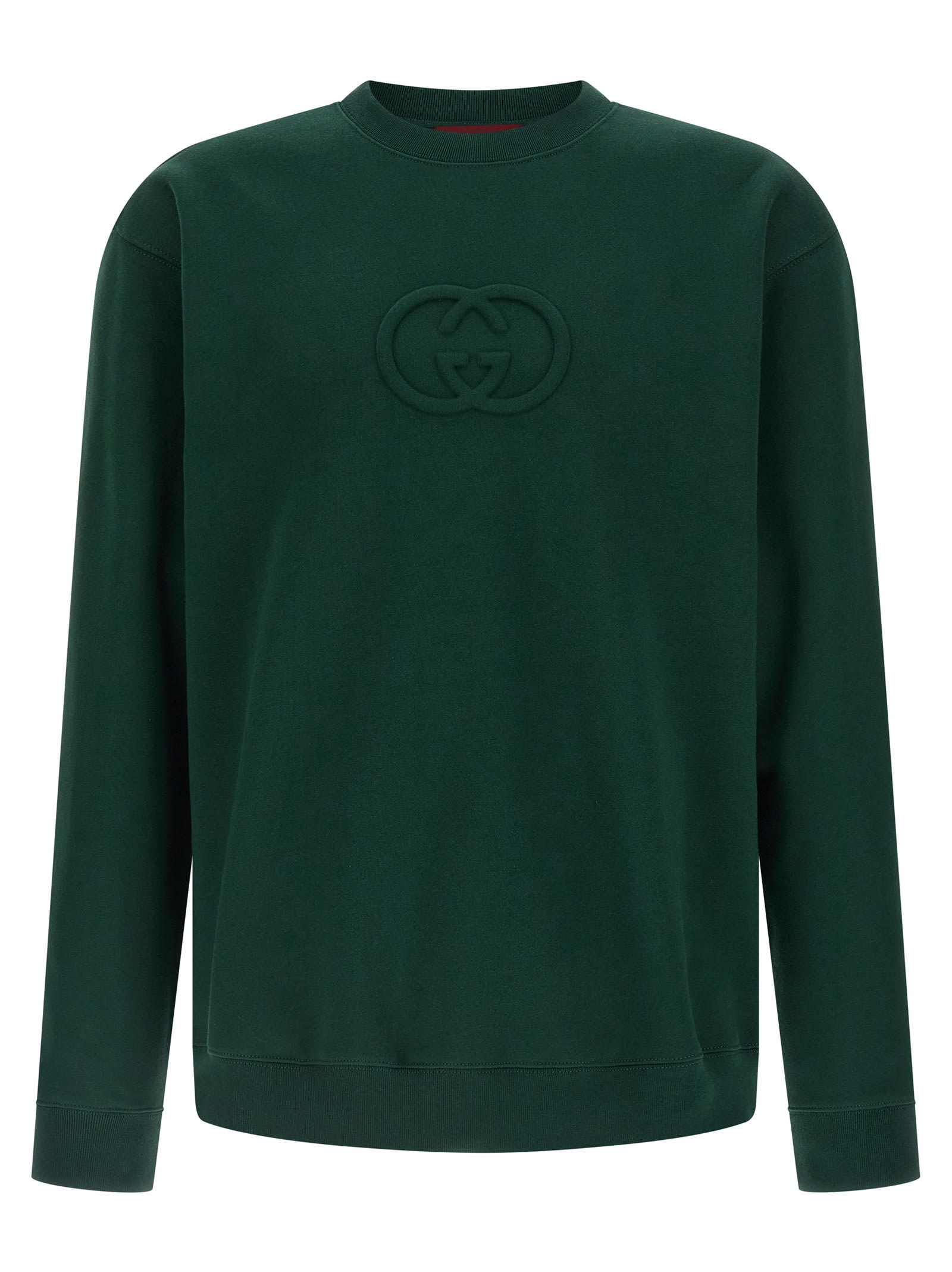 Gucci Incrocio Gg Sweatshirt In Green