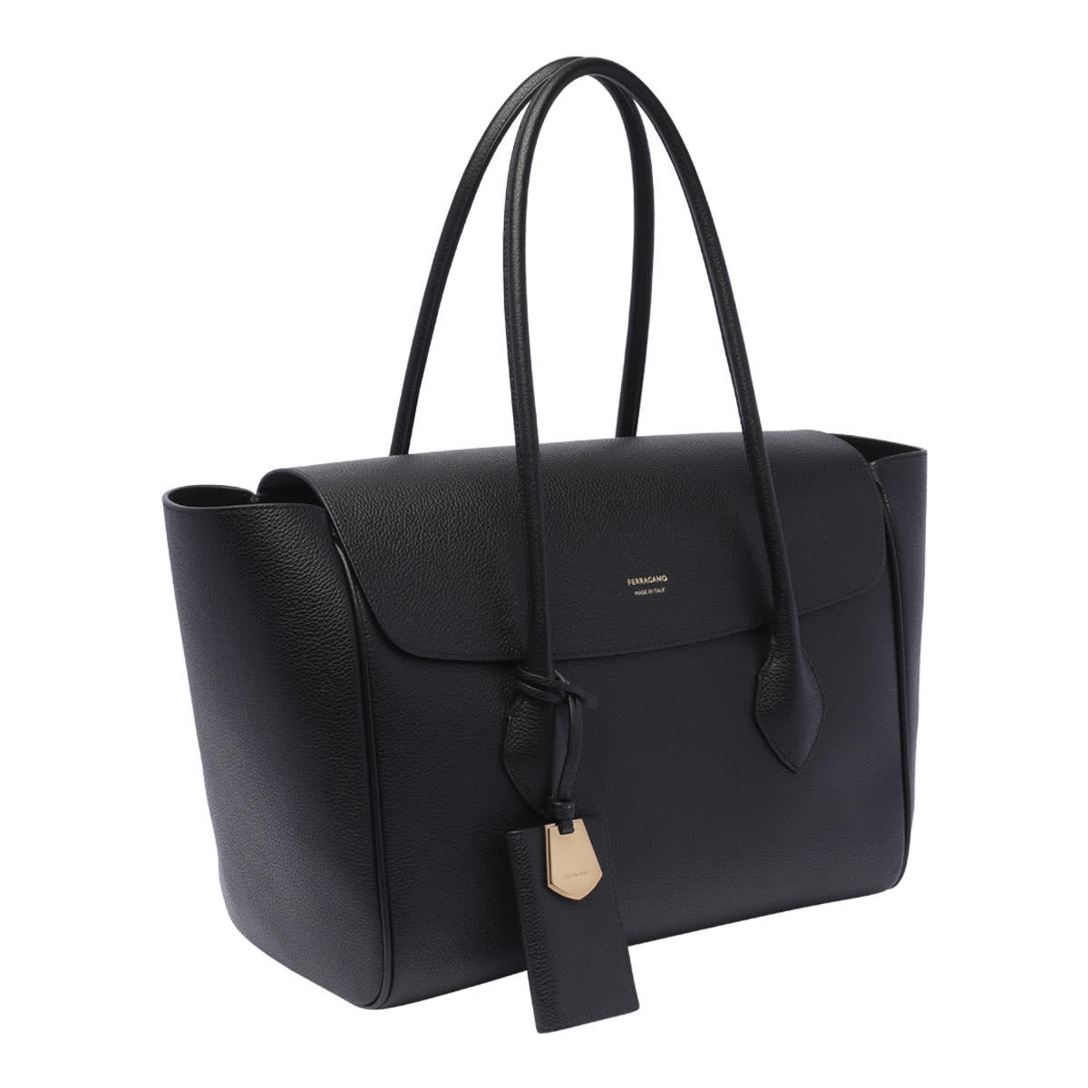 Shop Ferragamo Shoulder Bag In Black