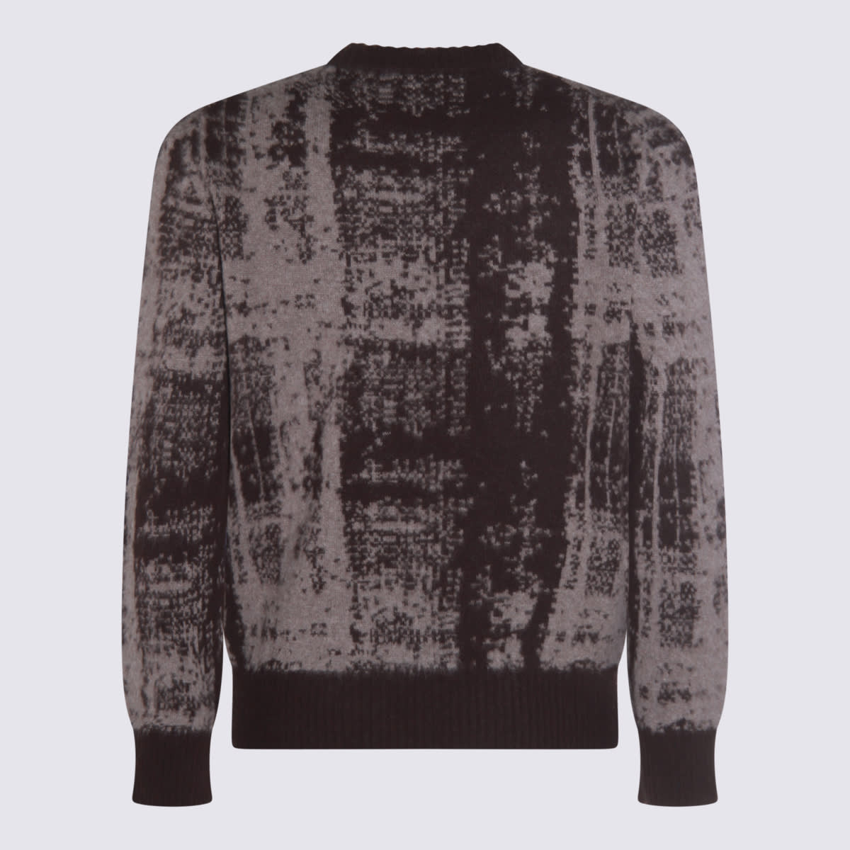 Piacenza Cashmere Brown Wool Knitwear In Gray