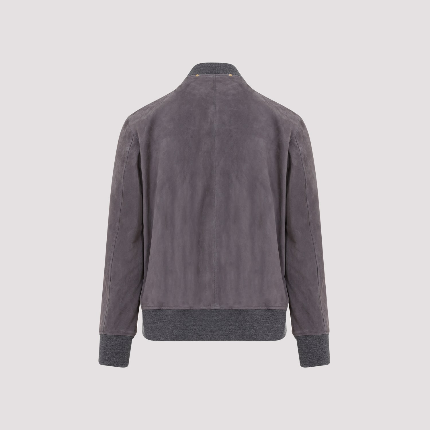 Shop Paul Smith Regular Fit Suede Bomber Jacket In B Mauve