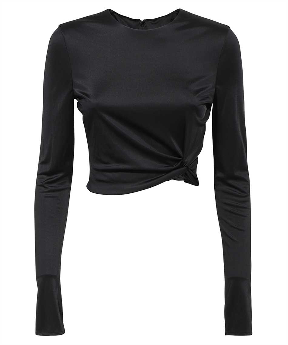 Versace Dua Lipa X  Viscose Top In Black