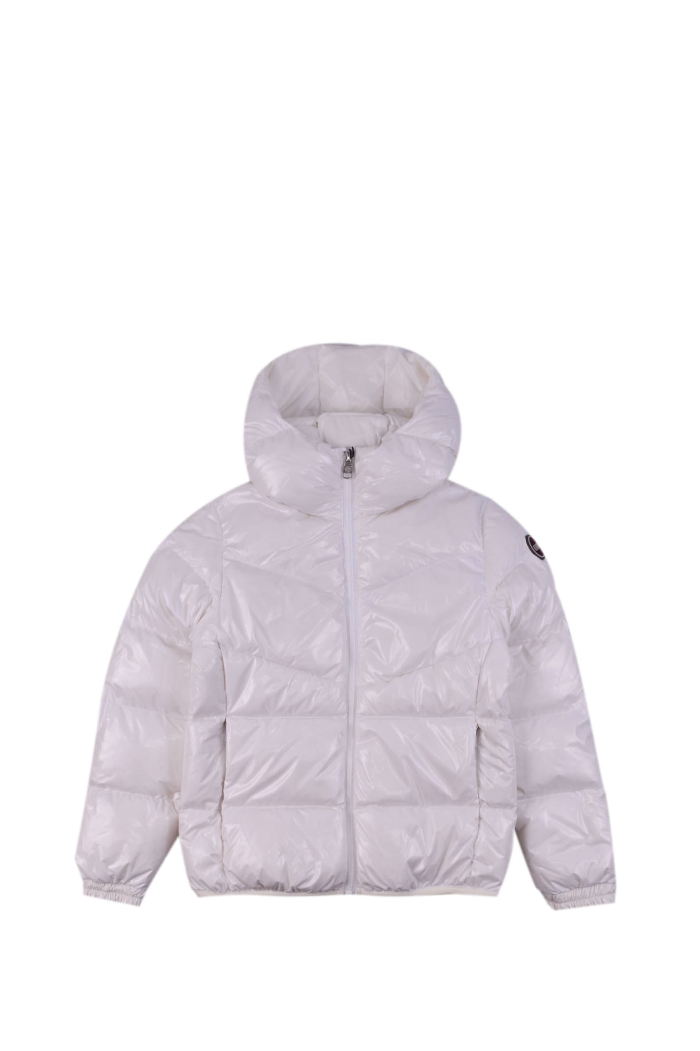 Colmar Kids' Down Jacket In Super Shiny Fabric In White