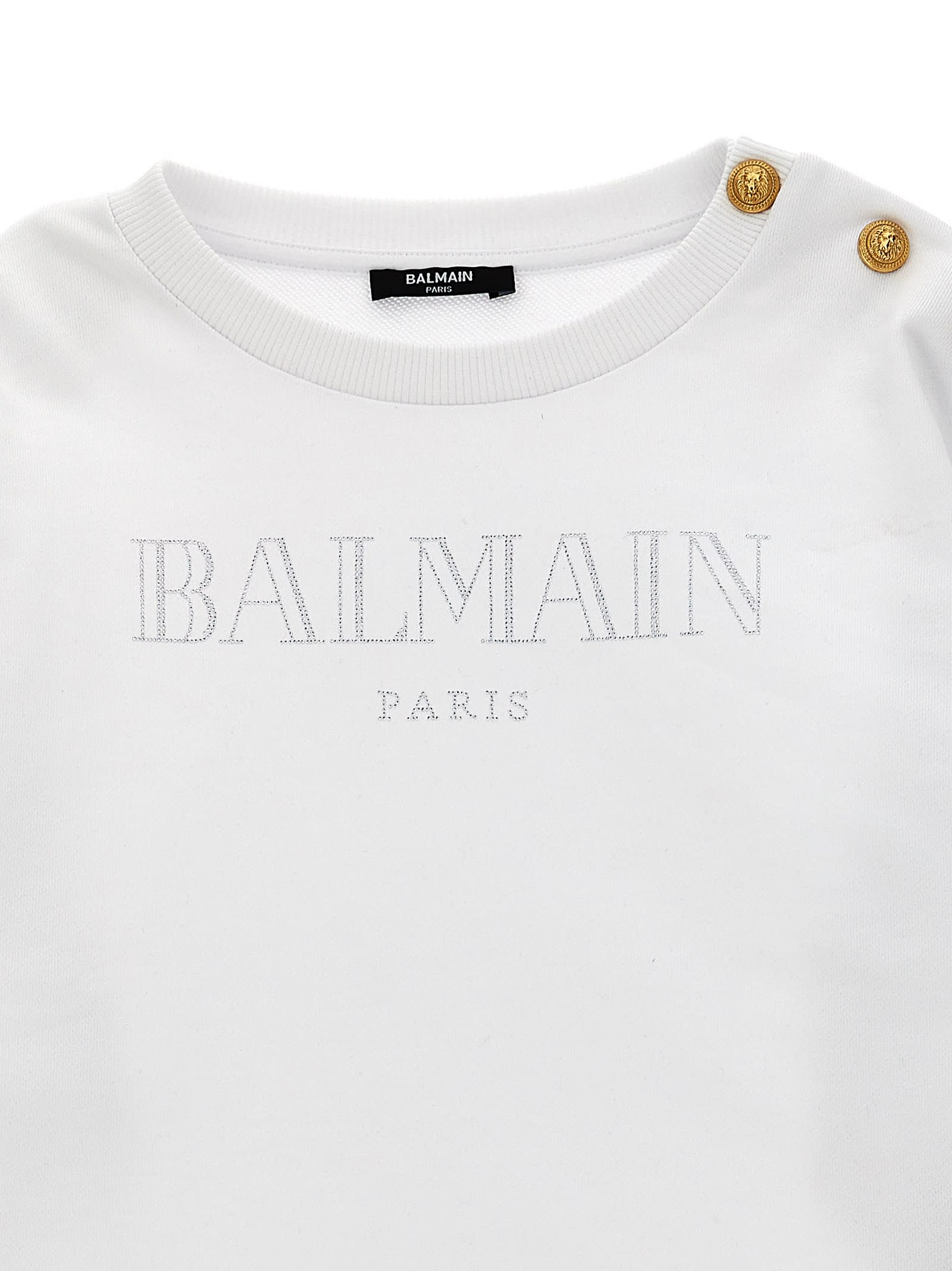 Balmain Vintage Sweatshirt In White