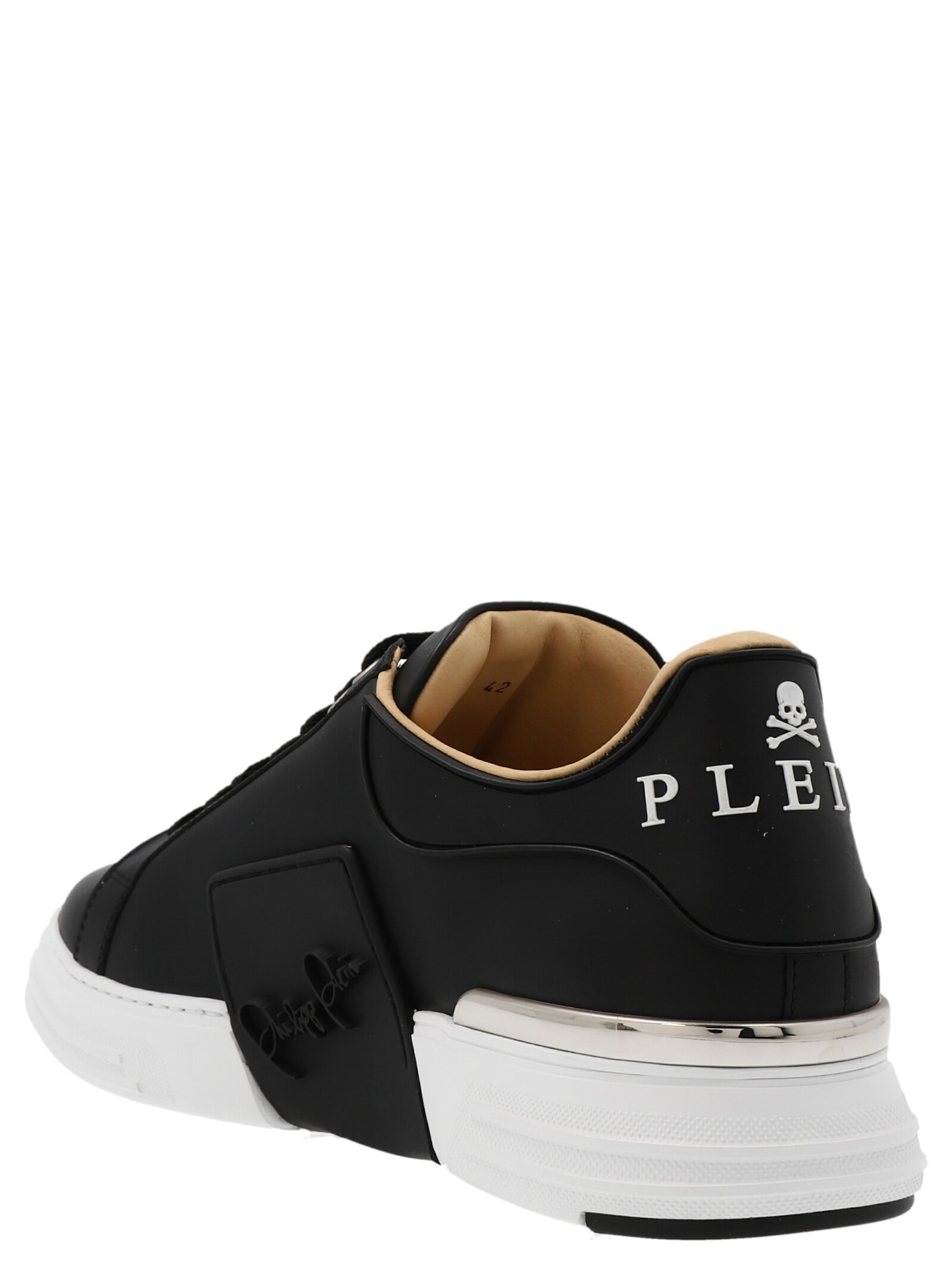Shop Philipp Plein Phantom Kicks Sneakers In Black