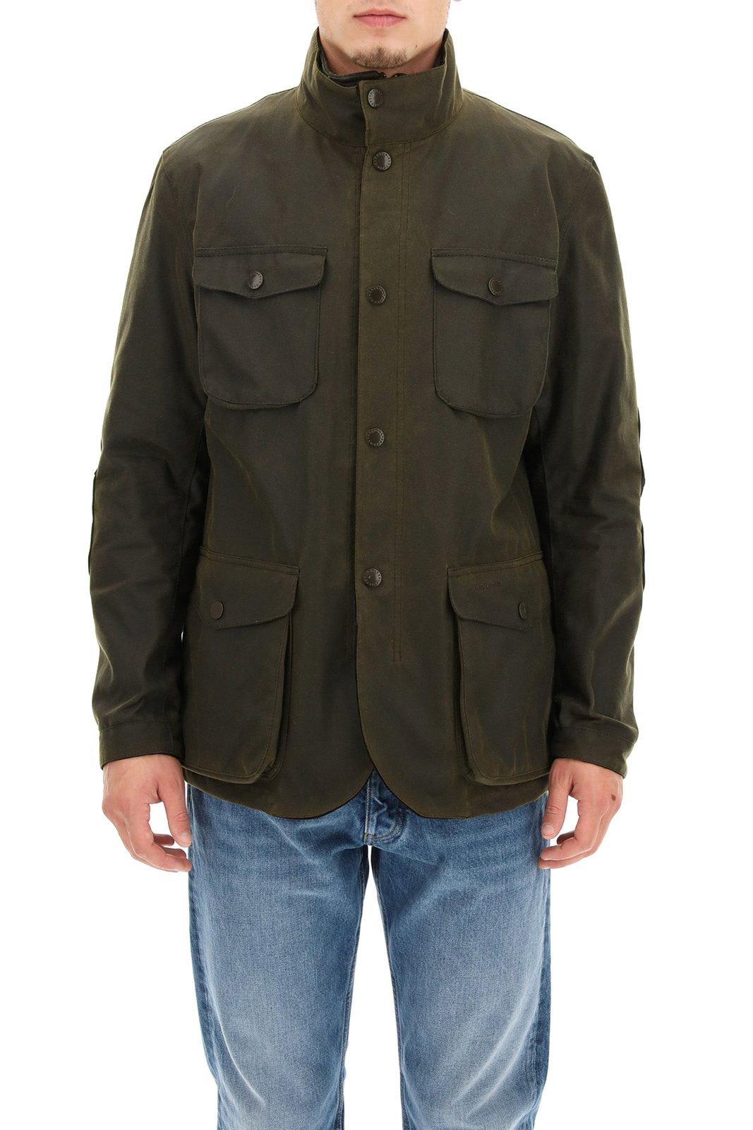 Barbour Ogston Waxed Jacket In Green