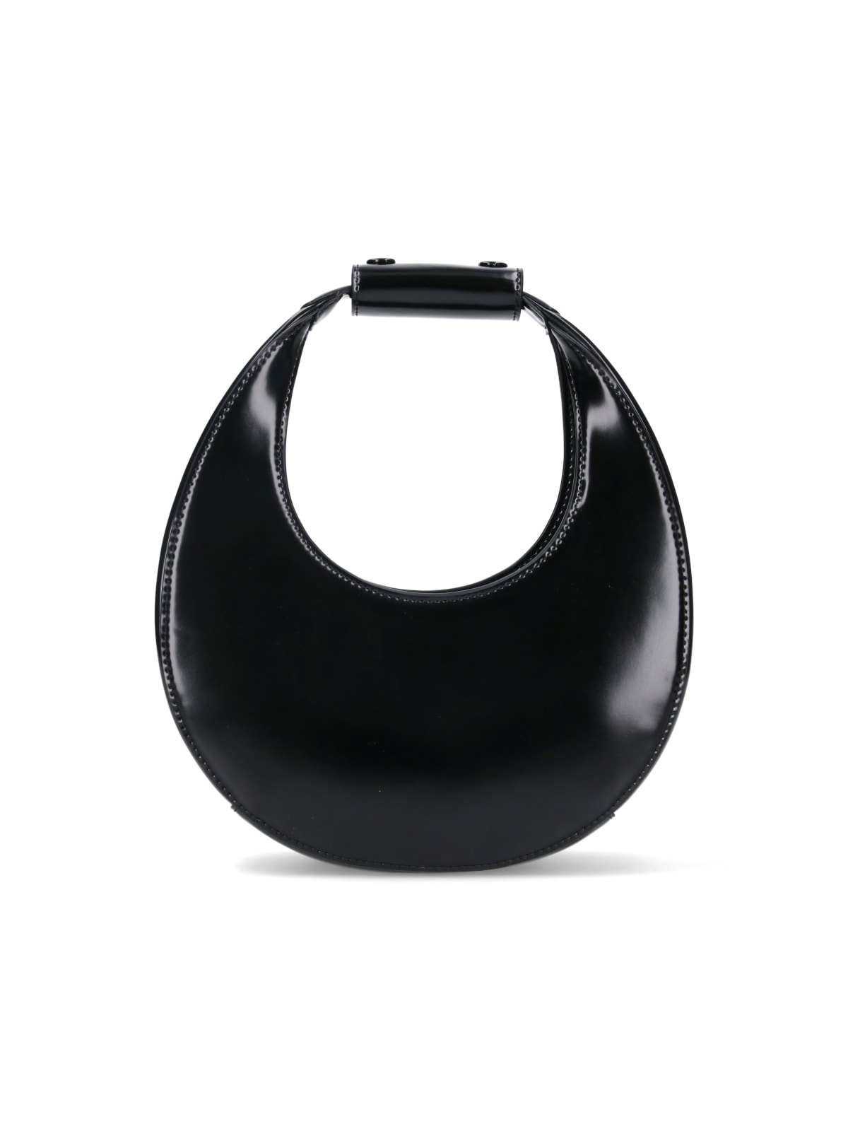 Shop Staud Moon Mini Bag In Black