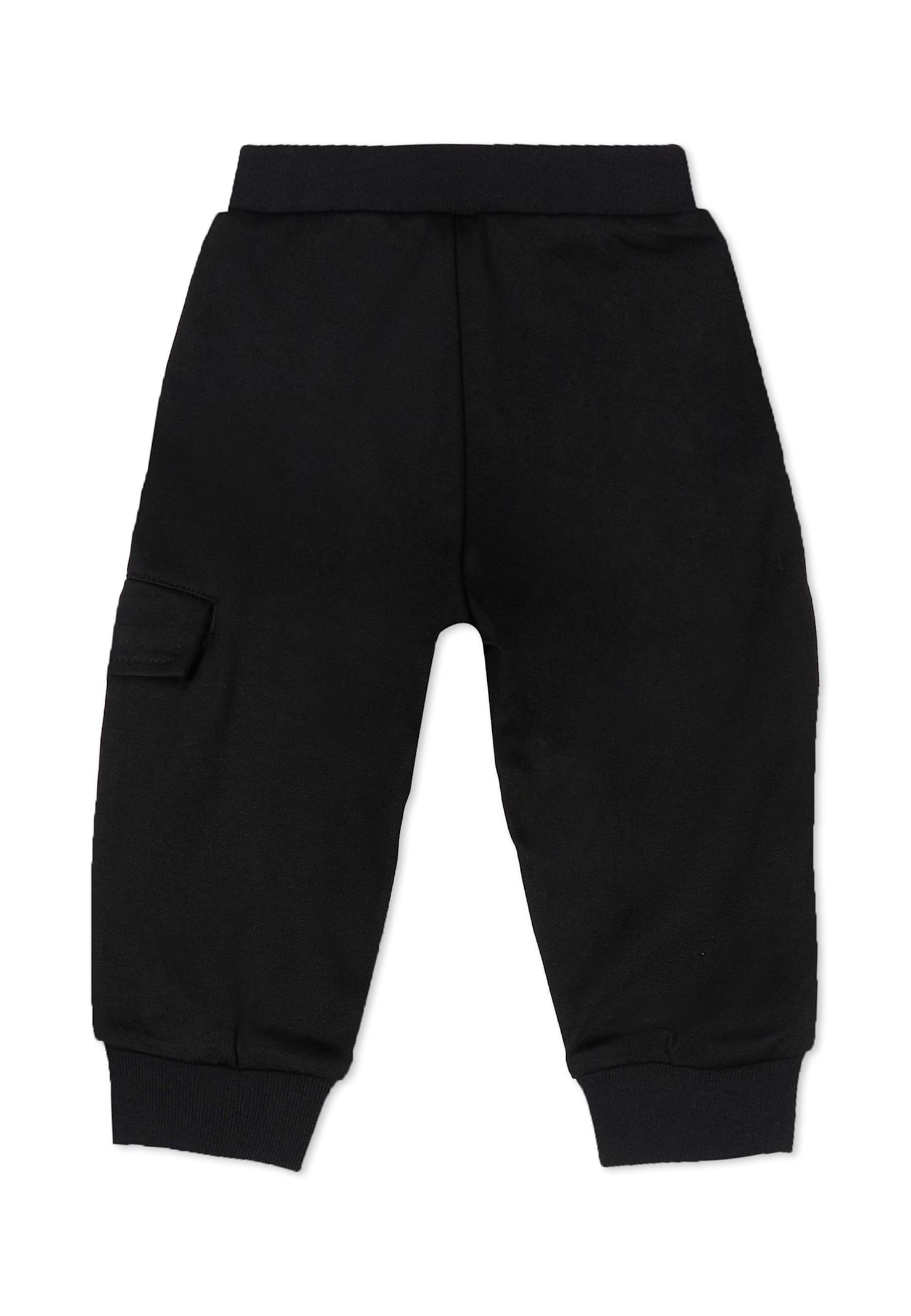 Hugo Boss Black Trousers For Baby Boy With Logo In Black