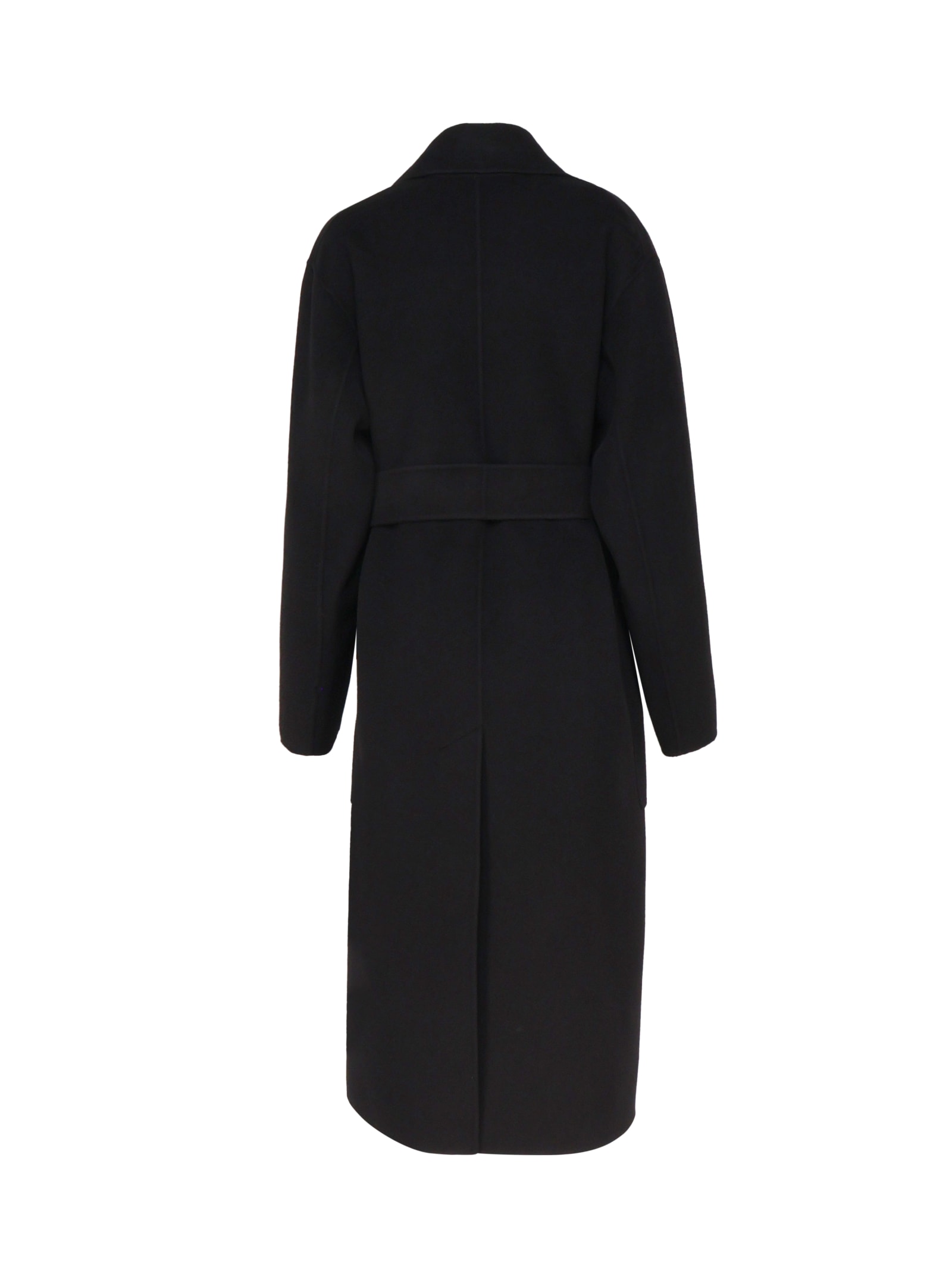 Shop Sportmax Veleno Coat In Virgin Wool