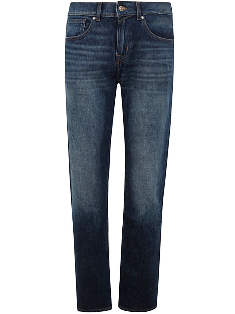 Shop 7 For All Mankind The Straight Upgrade Jeans In Dark Blue