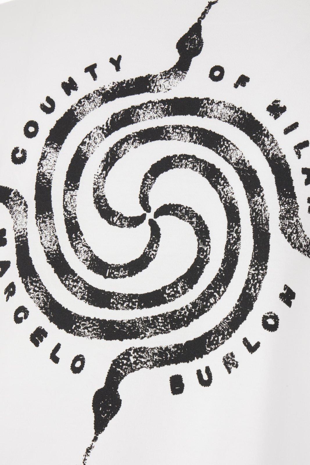 Shop Marcelo Burlon County Of Milan Crewneck Short-sleeved T-shirt In White Black