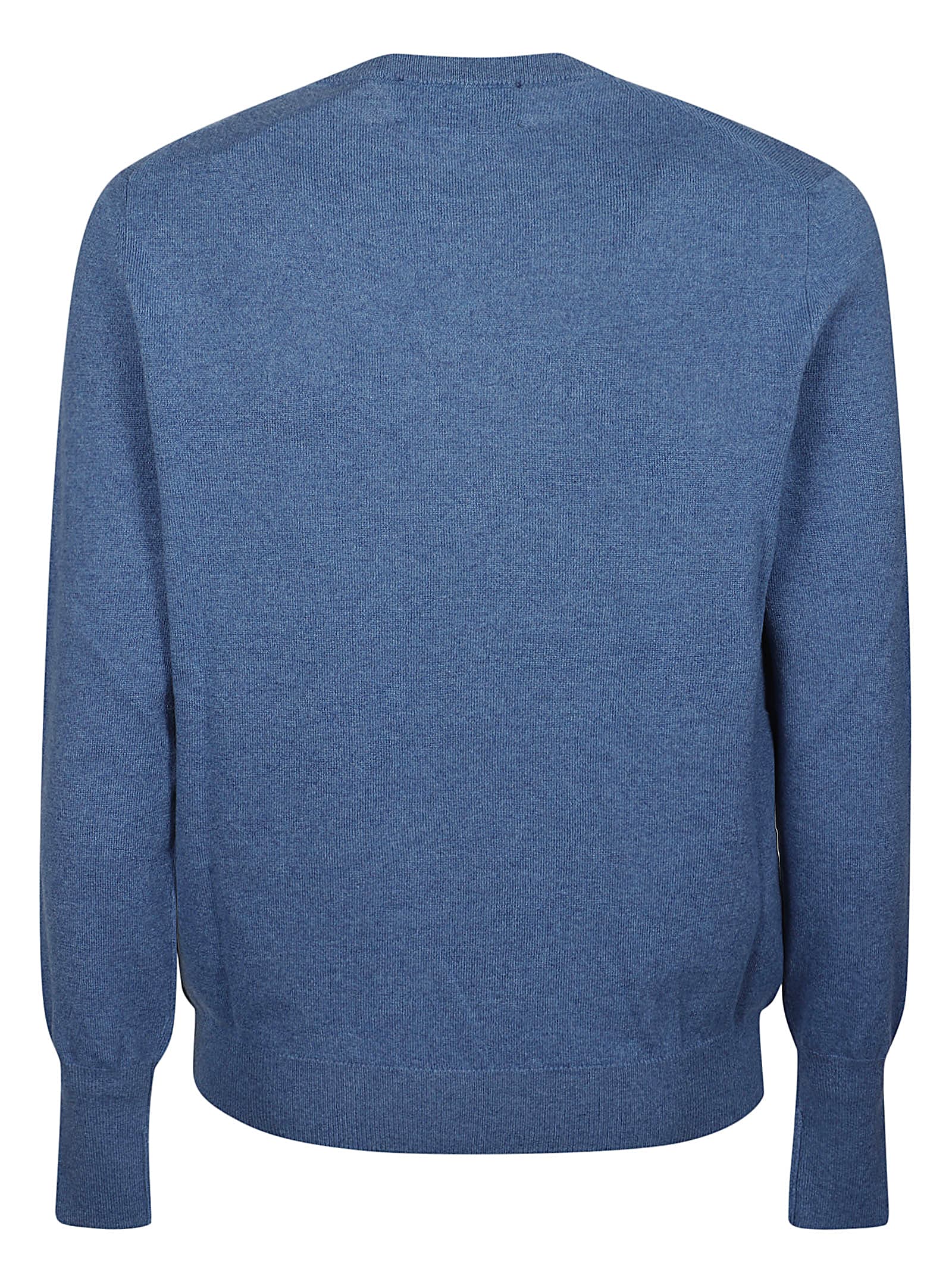 Shop Ballantyne Plain Sweater In Soft Denim