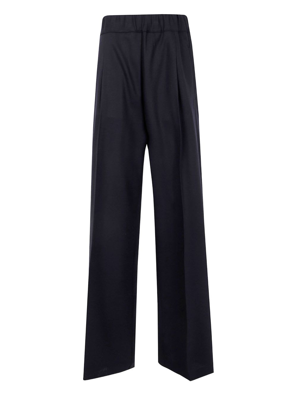 Semicouture Wool Trousers In Black