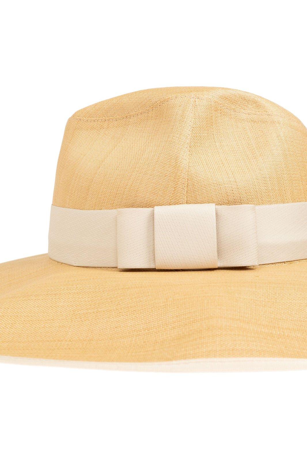 Alexander Mcqueen Bow-detailed Wide Brim Trilby