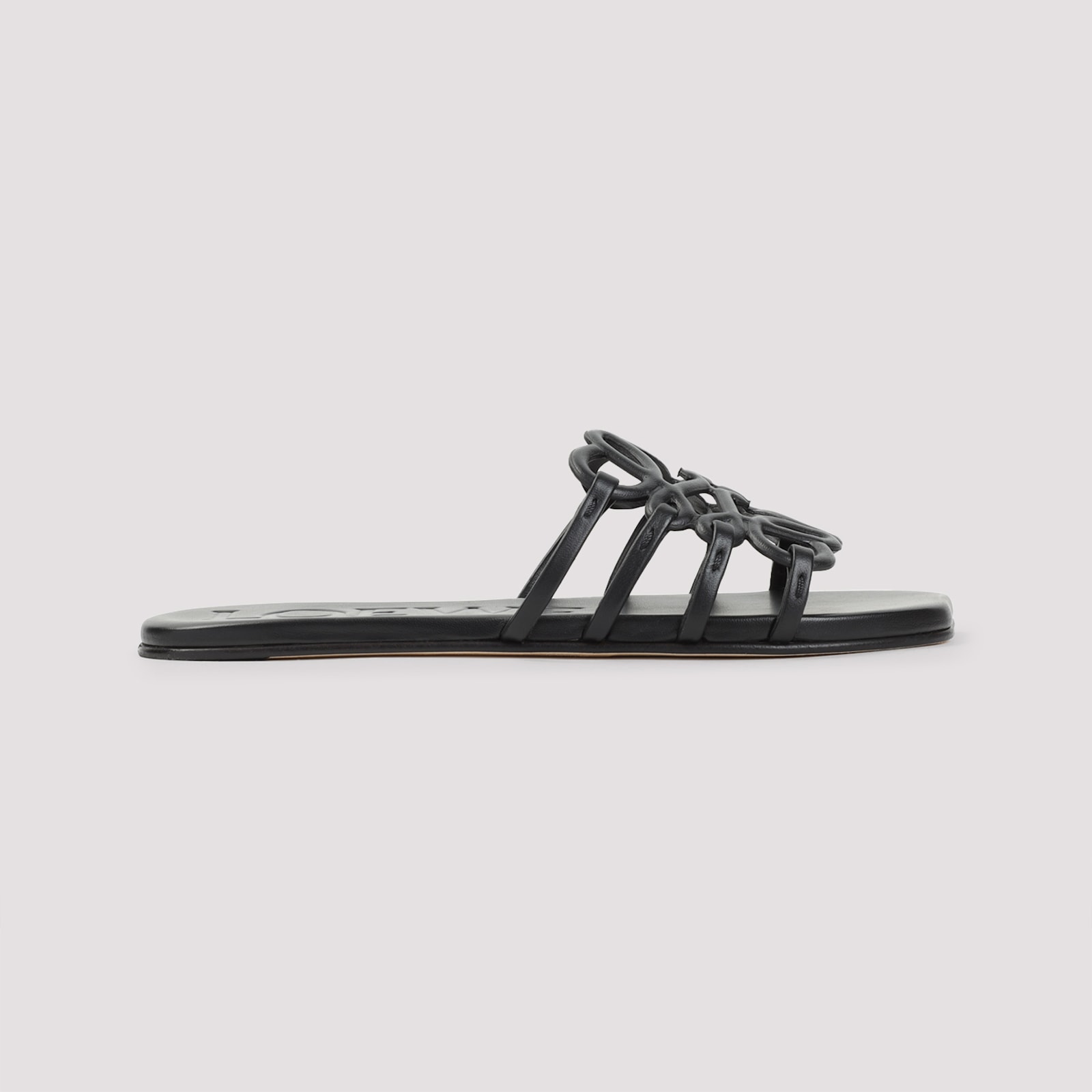 Loewe Petal Anagram Slide In Soft Calfskin