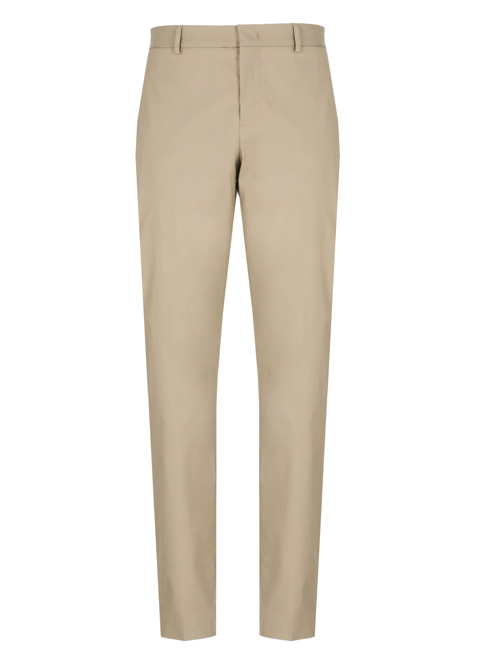 Pt Torino Tailored Straight Trousers With Rear Pockets